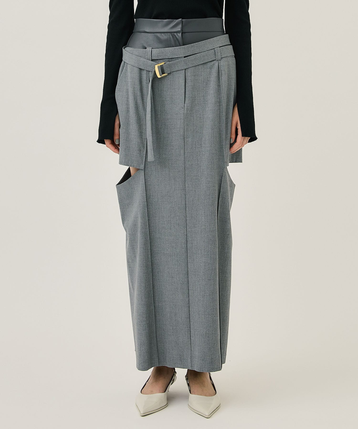 T/R LAYERED NOTCH TIGHT LONG SKIRT(2 GREY): THINGS THAT MATTER