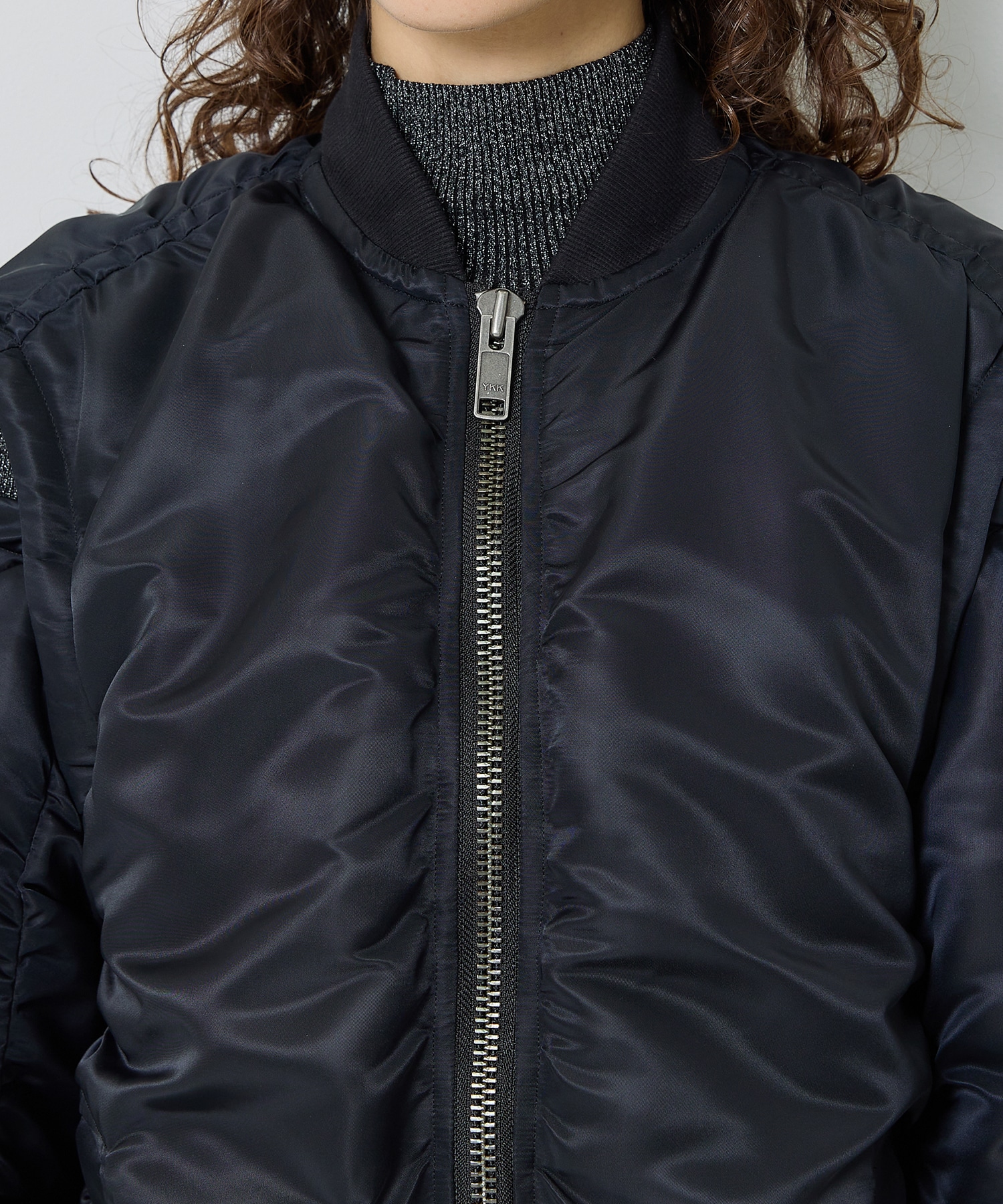 Padded Bomber Jacket(FREE BLACK): STUDIOUS: WOMENS｜ STUDIOUS