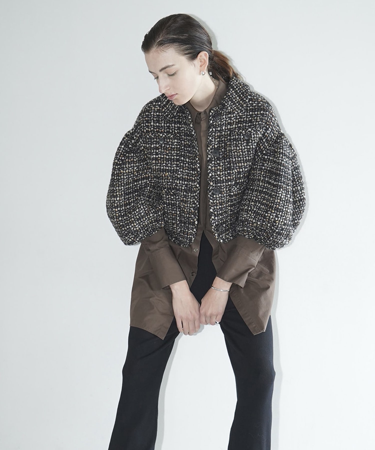 Milena Cropped Tweed Jacket – ASTR The Label