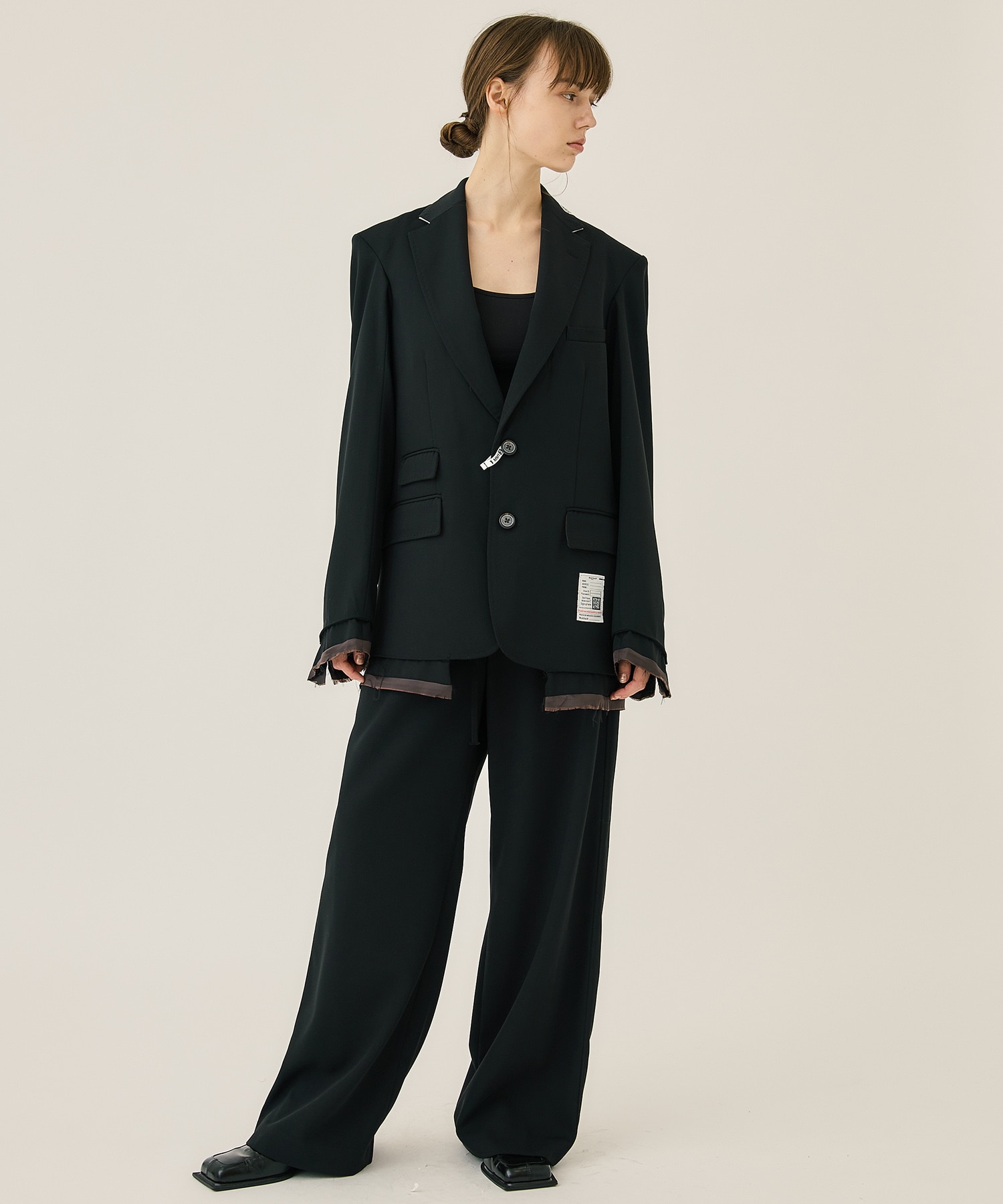 T/W Back Satin Blazer Maison MIHARA YASUHIRO
