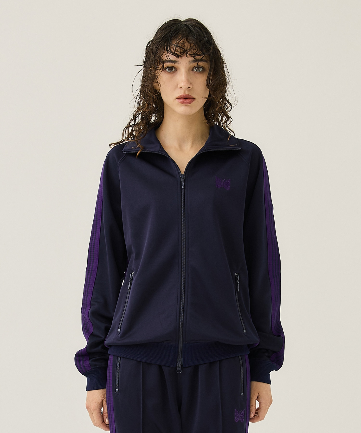 Track Jacket - Poly Smooth(S NAVY): Needles: WOMENS｜ STUDIOUS