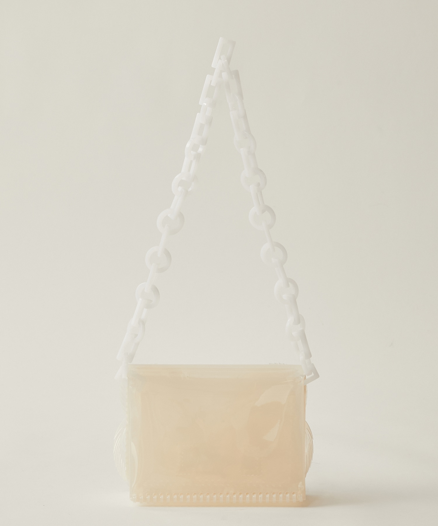 Transparent Sculptural Mini Chain Bag(FREE WHITE): Mame Kurogouchi