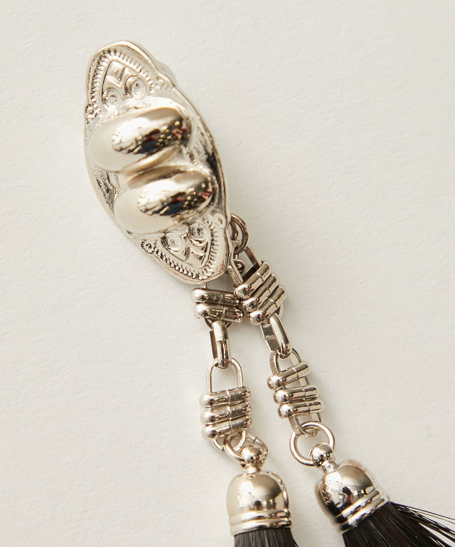 Metal chain fringe earrings TOGA PULLA