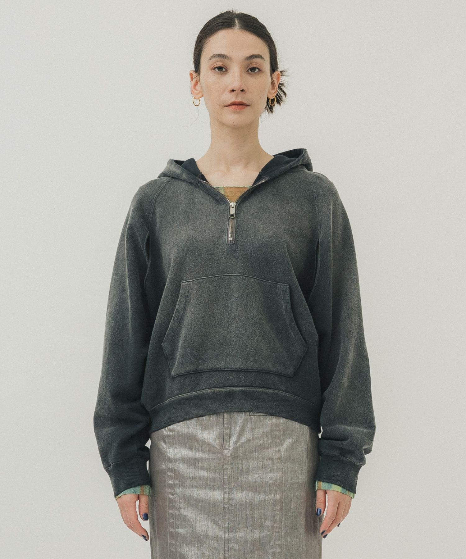 Vintage Split Hoodie(FREE DARK GREY): STUDIOUS: WOMENS｜ STUDIOUS