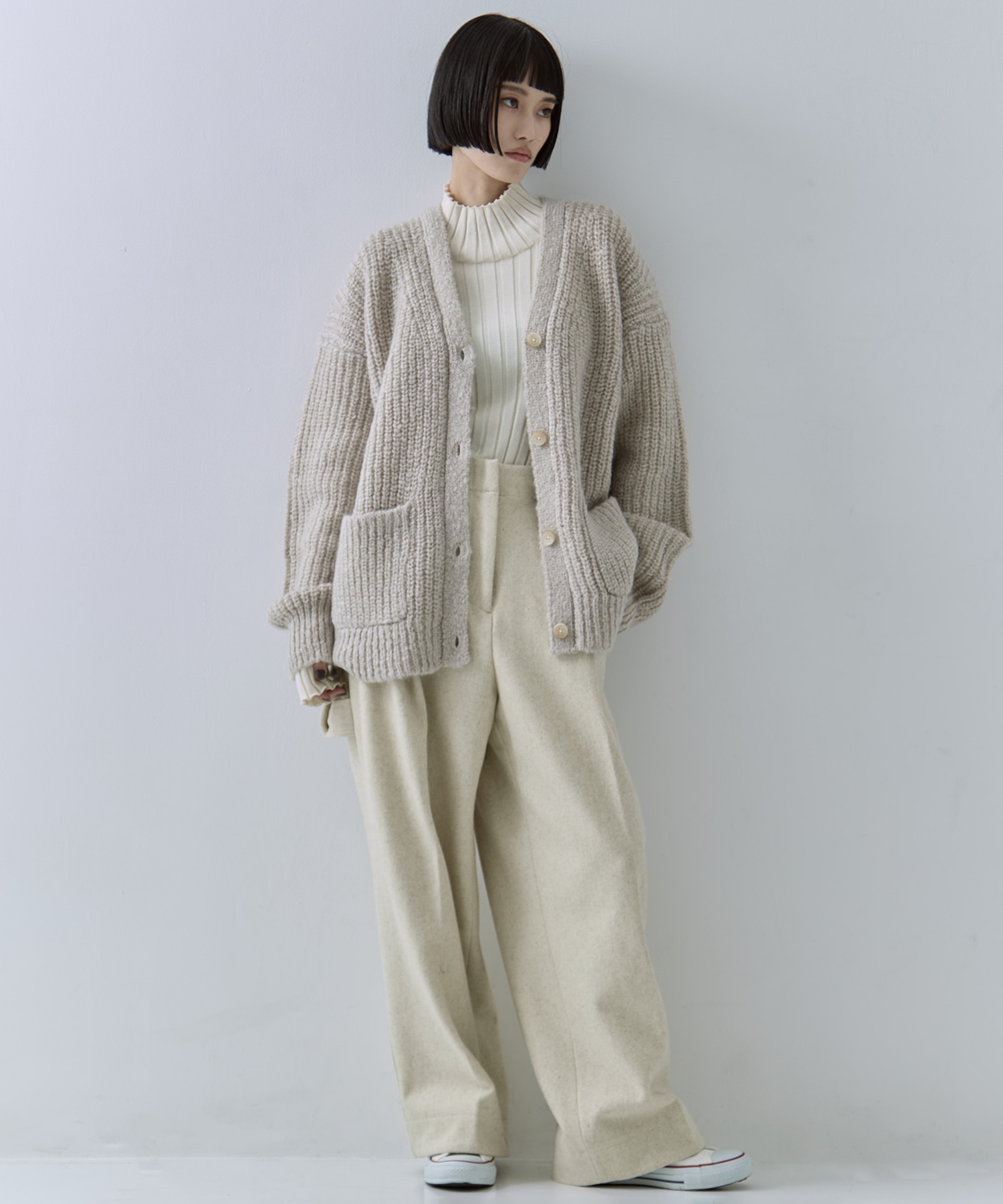 Soft Mohair Knit Cardigan STUDIOUS