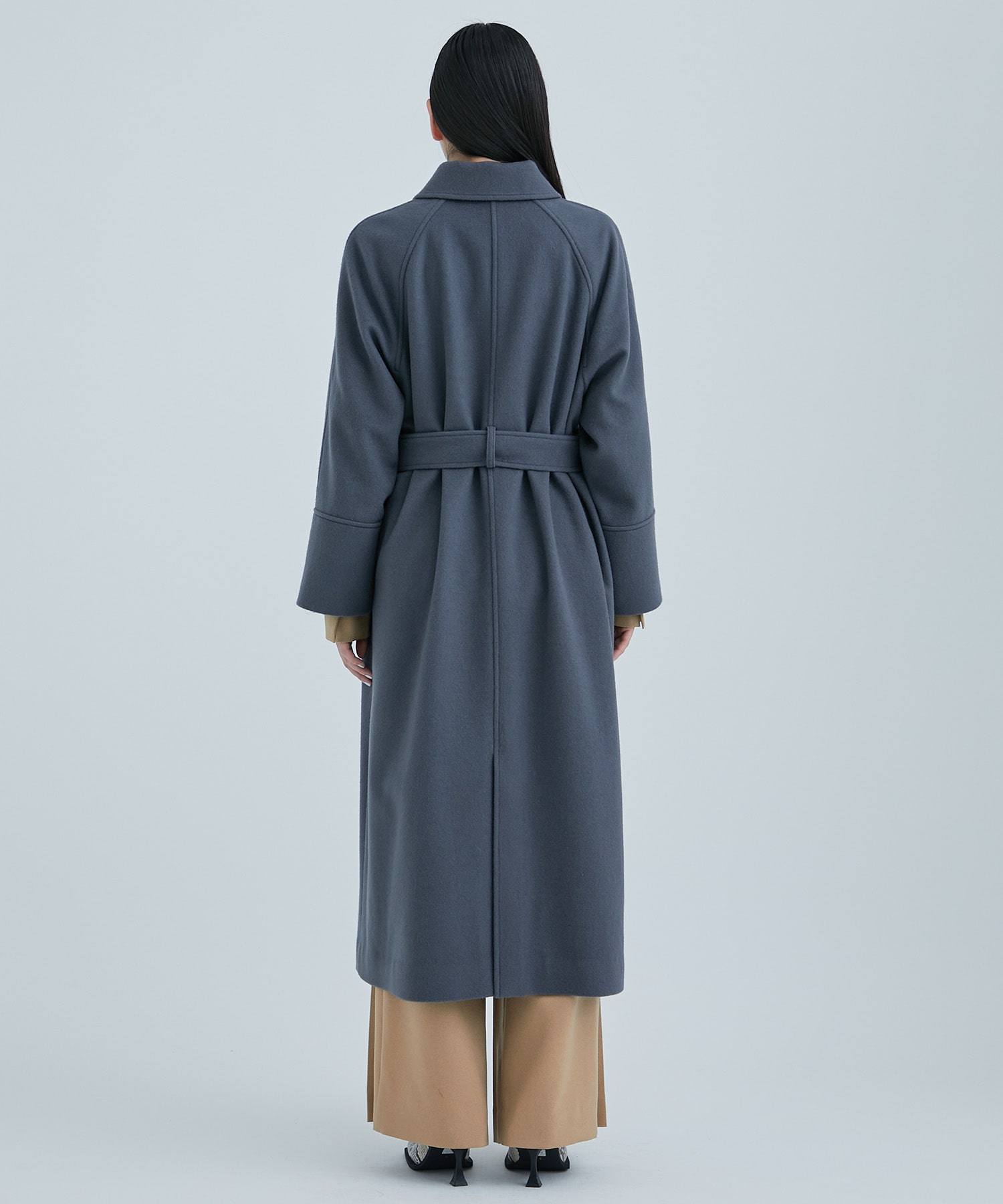 Waist Mark Belted COAT(1 DARK GREY): STUDIOUS: WOMENS｜ STUDIOUS