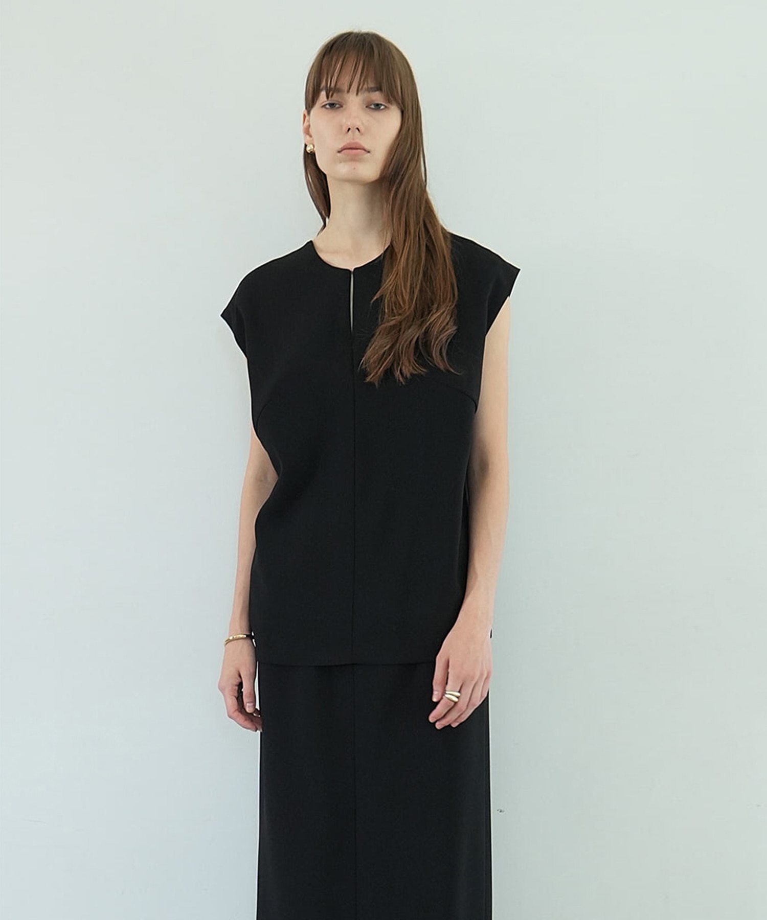 LAYERED BACK OPEN ONEPIECE(0 BLACK): CLANE: WOMENS｜ STUDIOUS