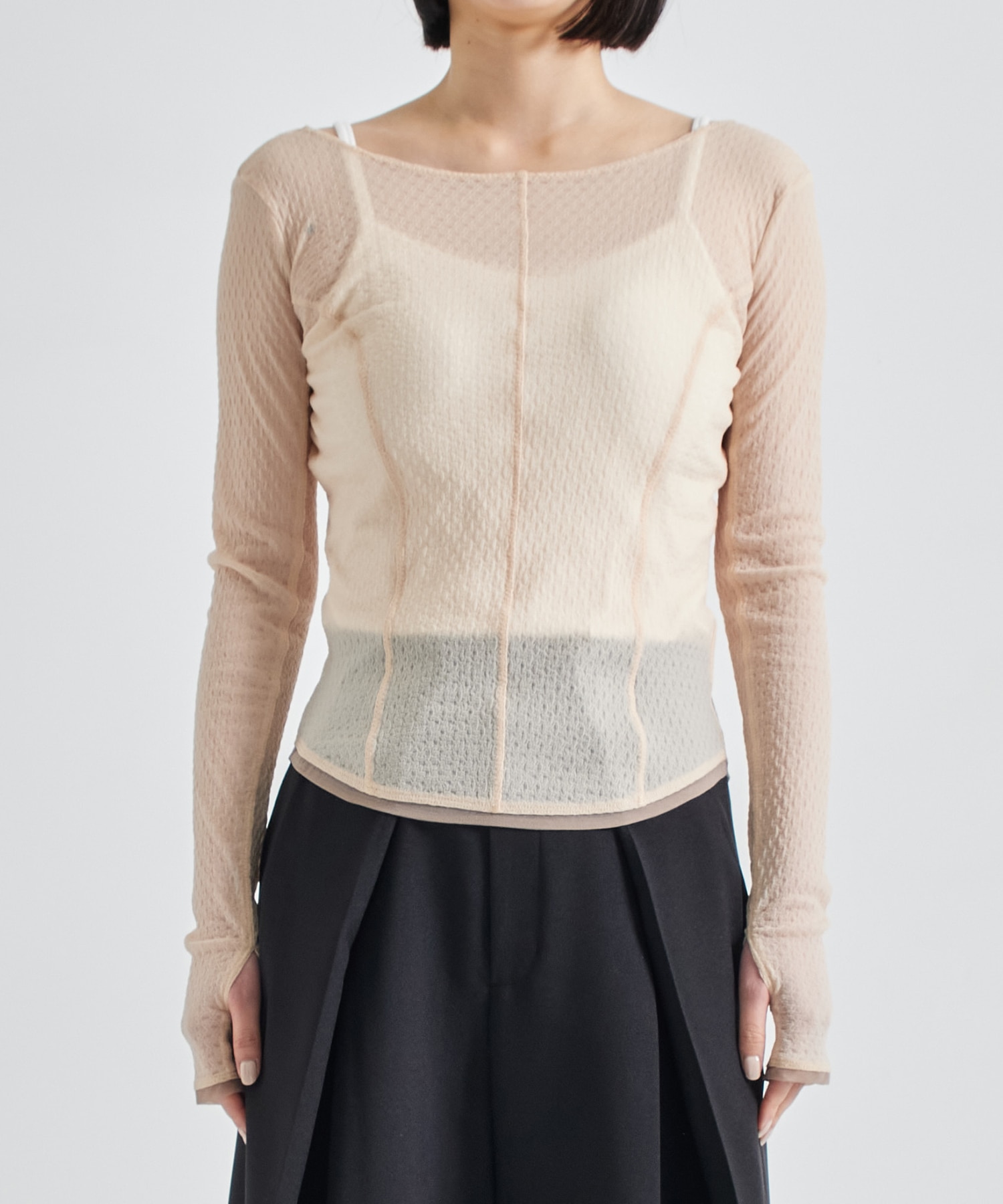 Sheer Russel Skin Top STUDIOUS