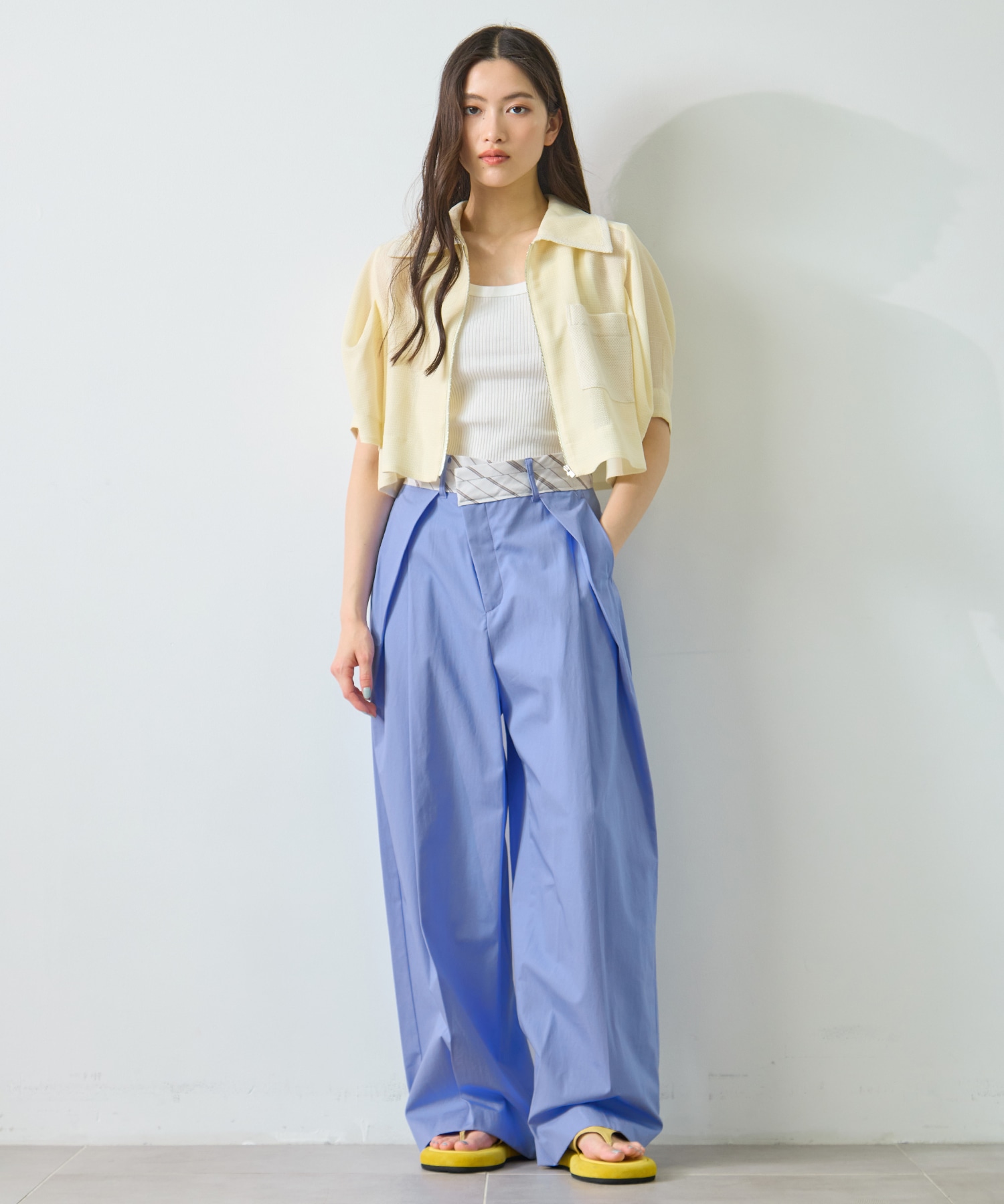 Cotton Tucked Trousers STUDIOUS