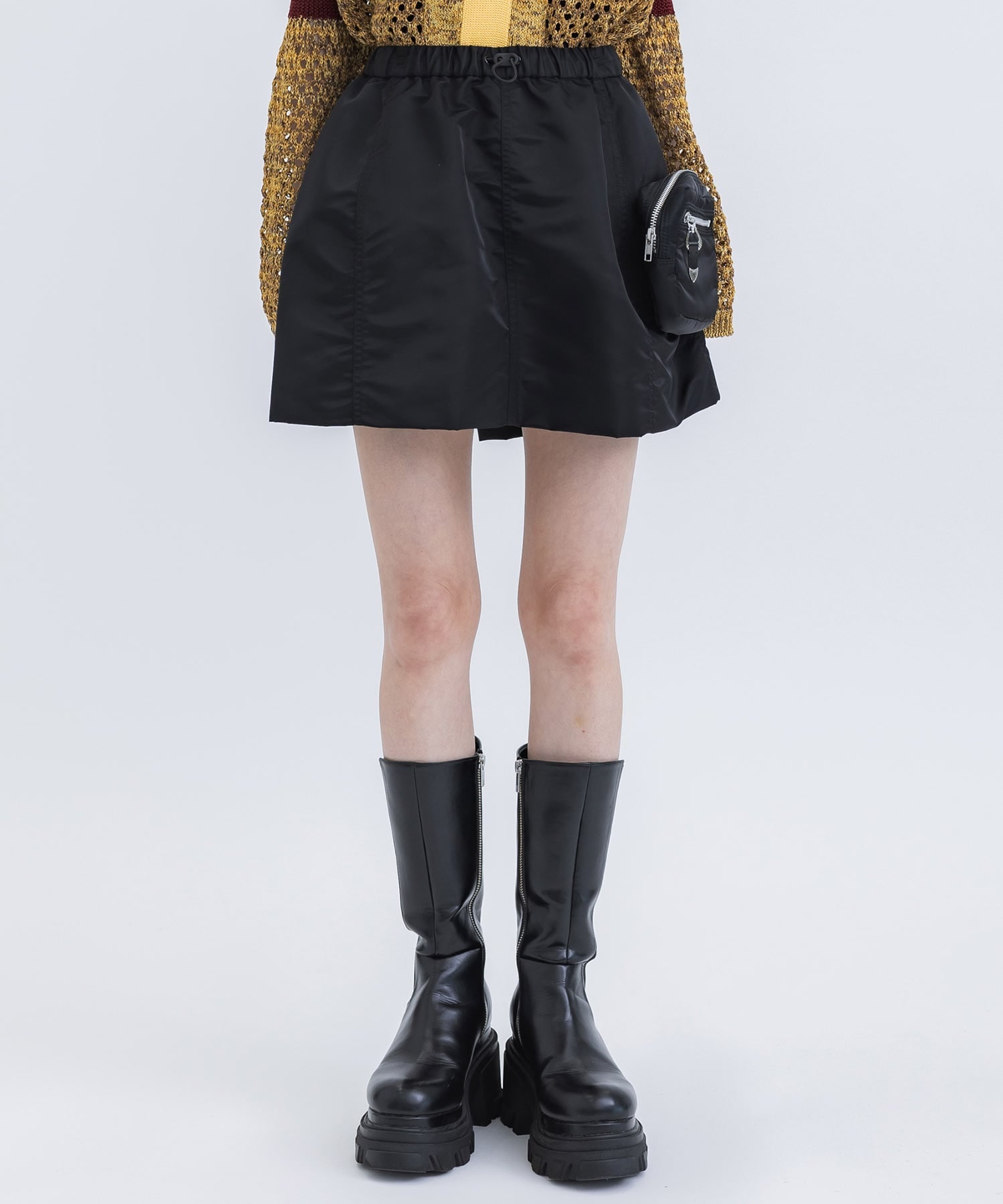 Nylon twill skirt(36 BLACK): TOGA PULLA: WOMENS｜ STUDIOUS ONLINE 