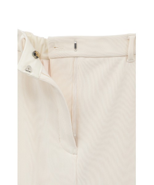 RIB STRIPE STRAIGHT SKIRT CLANE