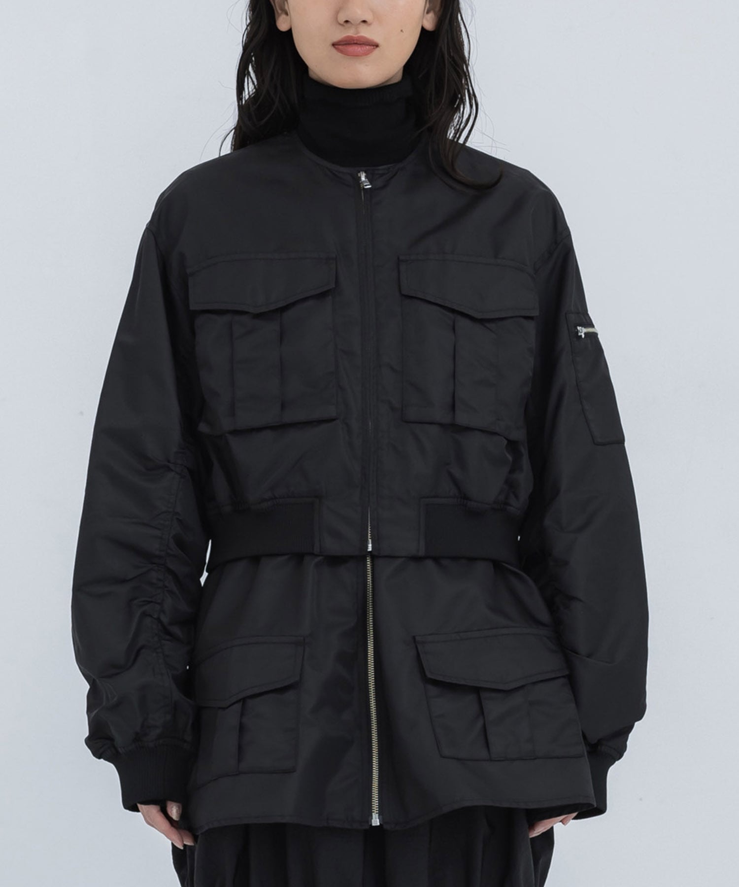 MODERN MILITARY SET JACKET(M BLACK): AMERI: WOMENS｜ STUDIOUS 