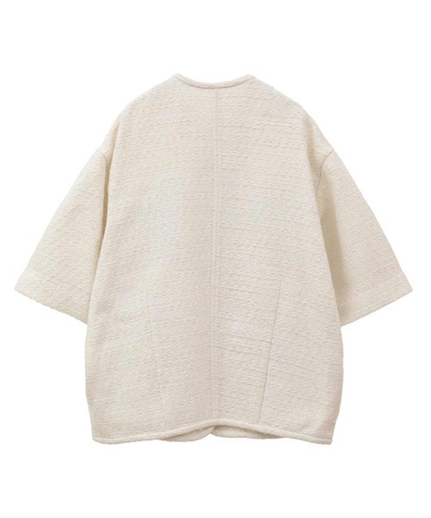 HALF SLEEVE TWEED JACKET CLANE