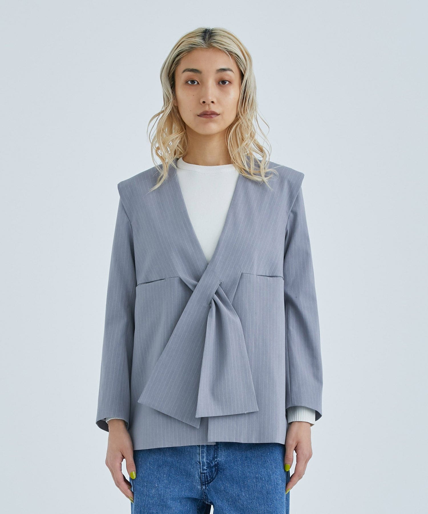 ribbon jacket(FREE GREY): poi: WOMENS｜ STUDIOUS ONLINE公式通販サイト