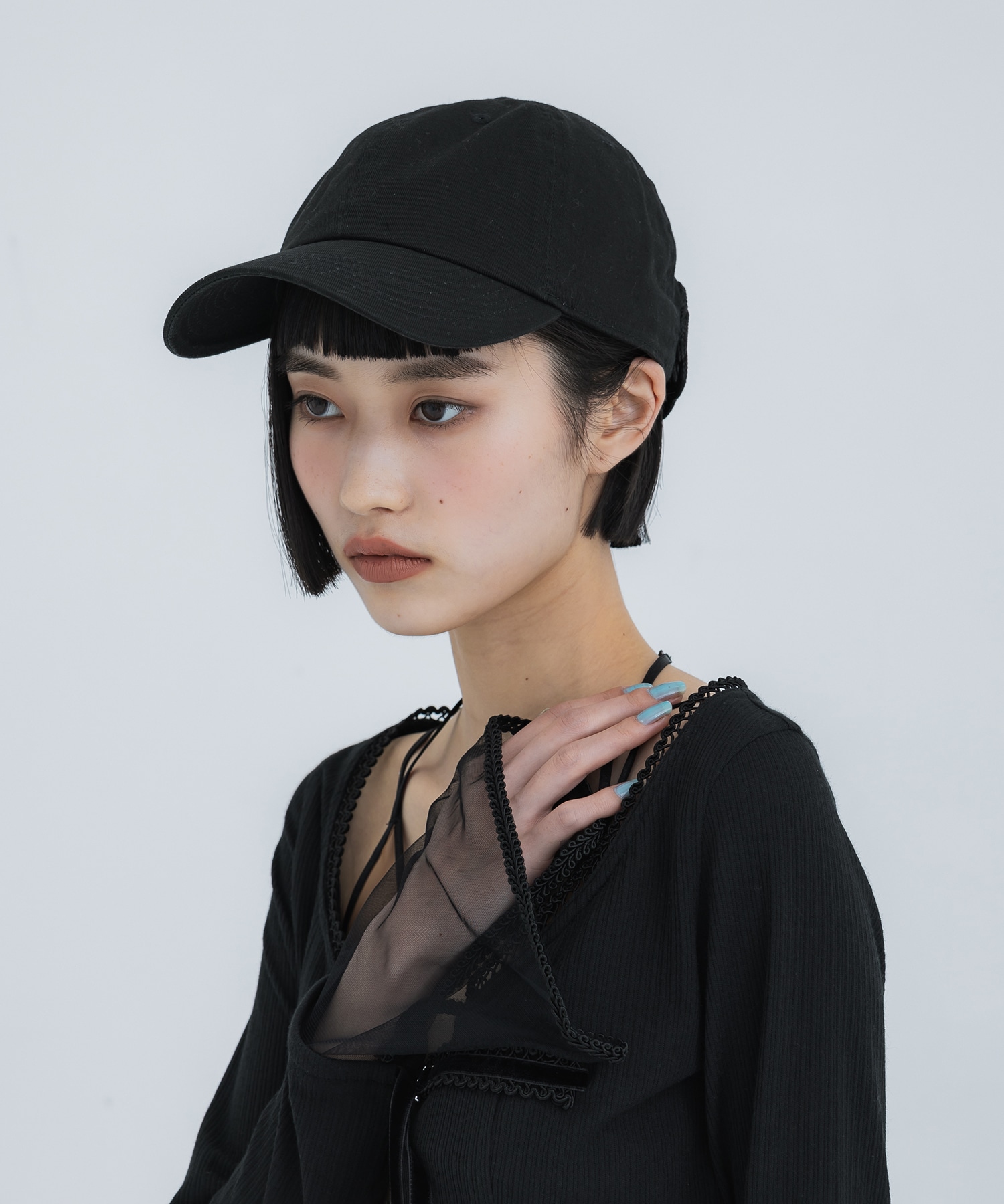 STUDIOUS China ribbon cap （FREE BLACK）多少折りたたんで発送予定です