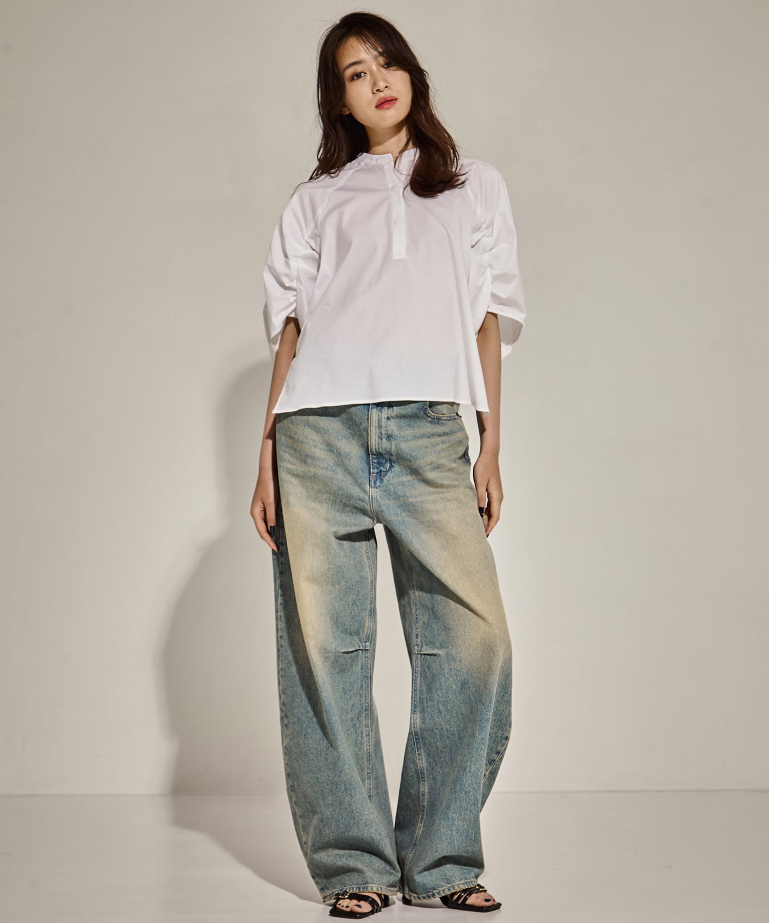 Tucked Sleeve Blouse STUDIOUS