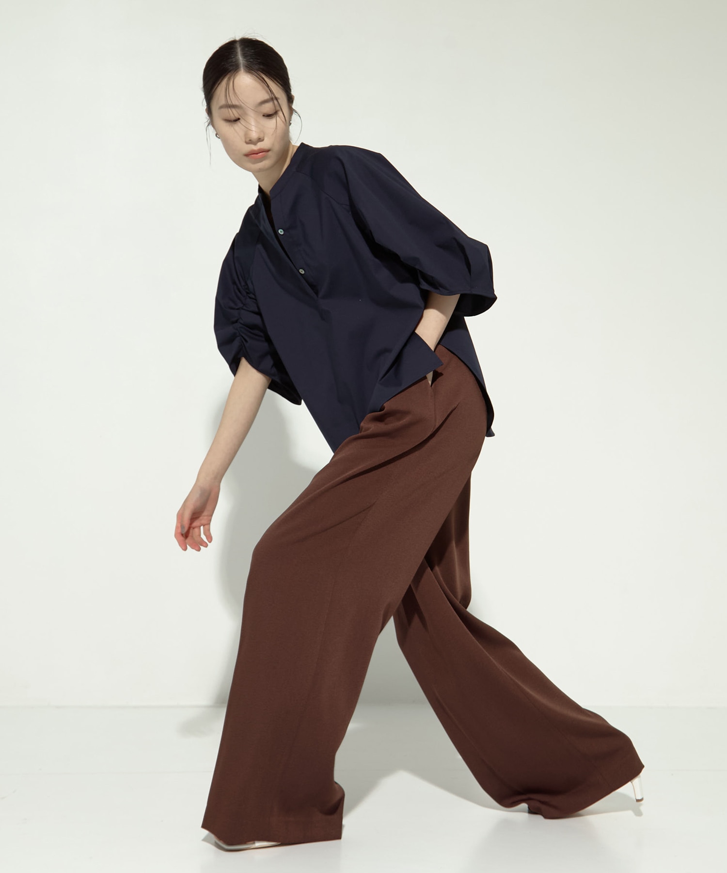 Tucked Sleeve Blouse STUDIOUS