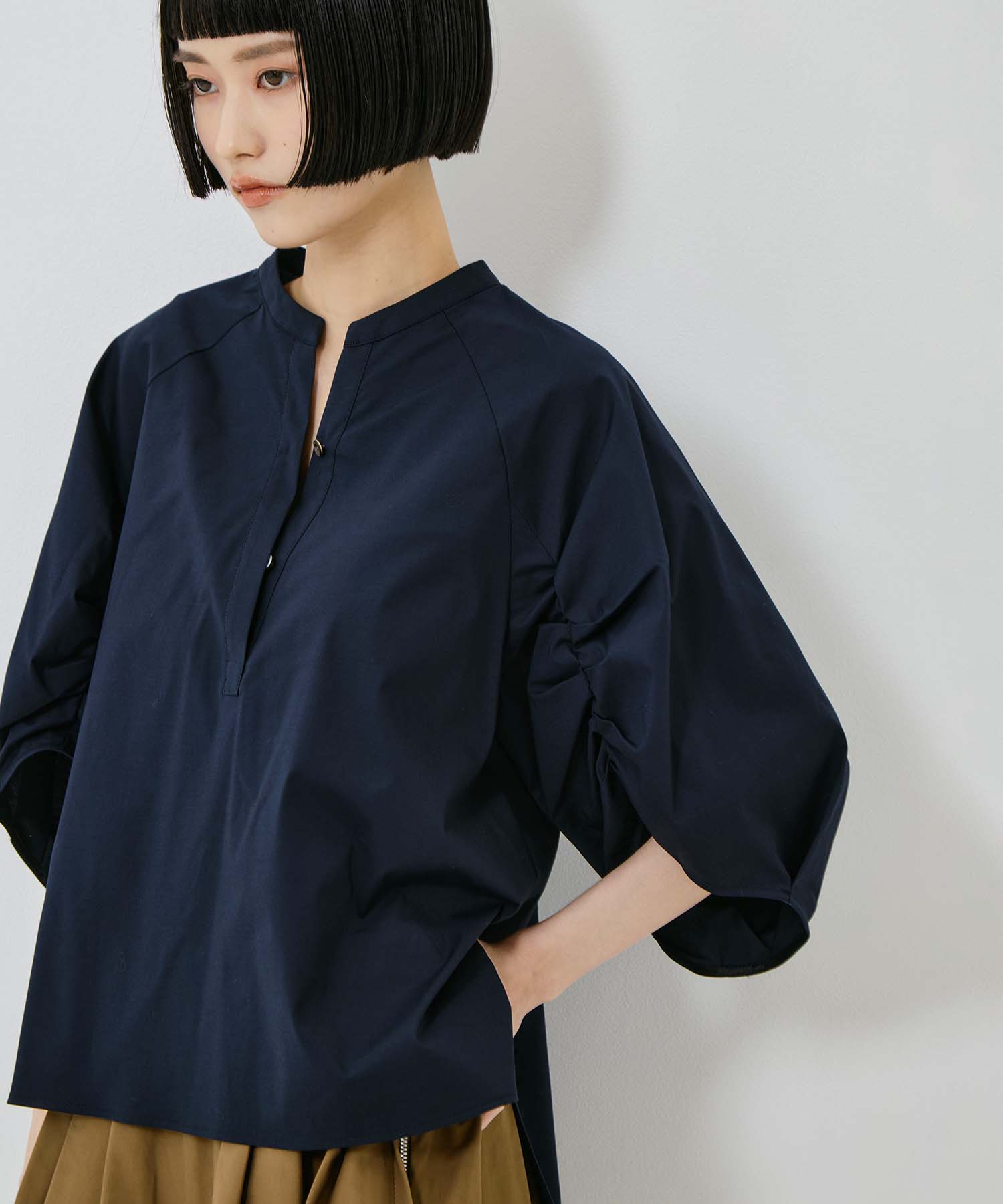 Tucked Sleeve Blouse STUDIOUS
