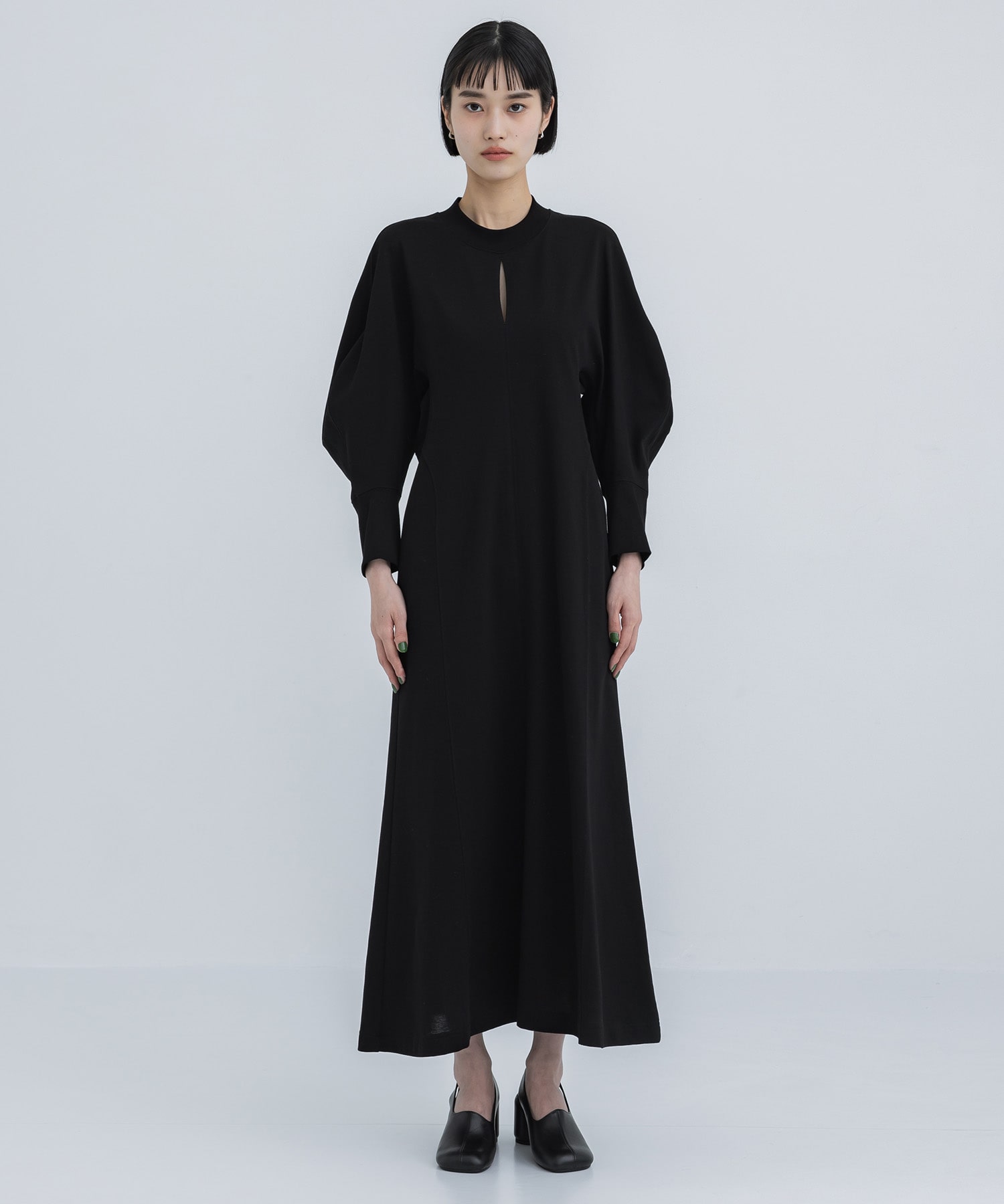 Cotton Jersey Dress(1 BLACK): Mame Kurogouchi: WOMENS｜ STUDIOUS 