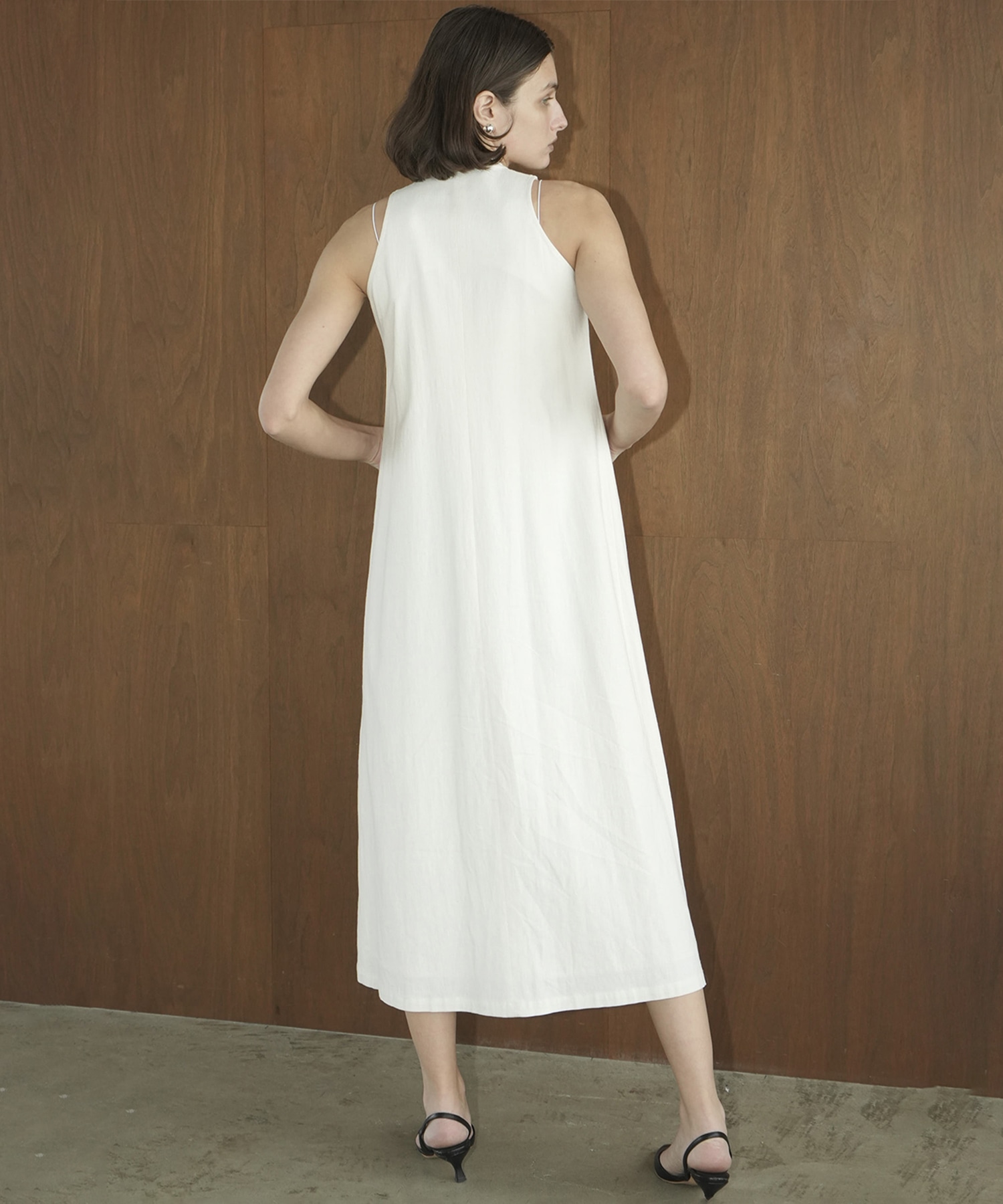 AMERICAN SLEEVE LINEN ONEPIECE CLANE