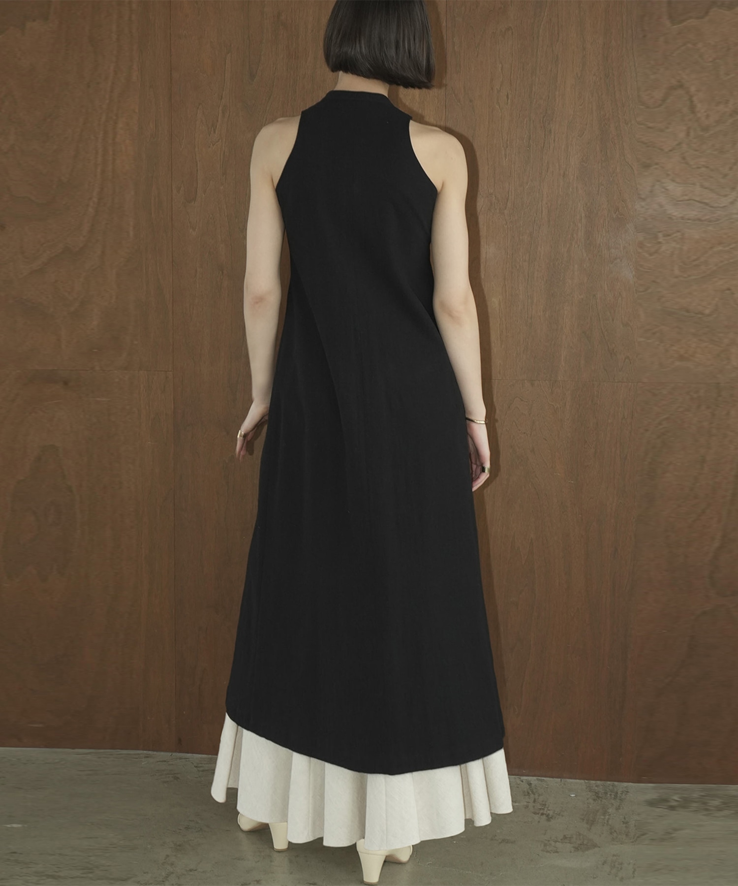 AMERICAN SLEEVE LINEN ONEPIECE CLANE