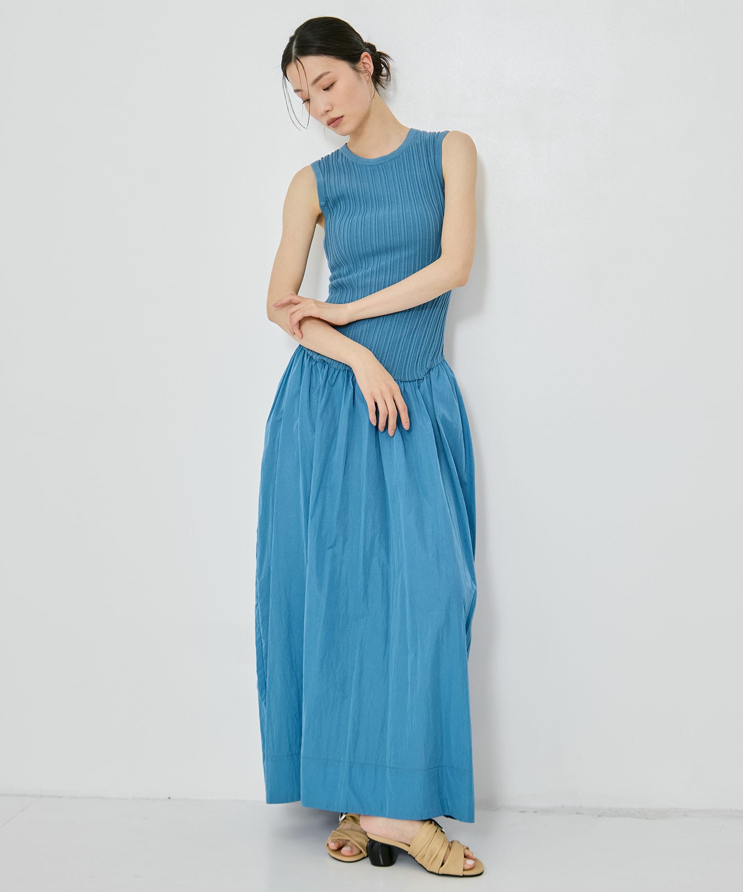 2way Sleeve Knit Dress STUDIOUS