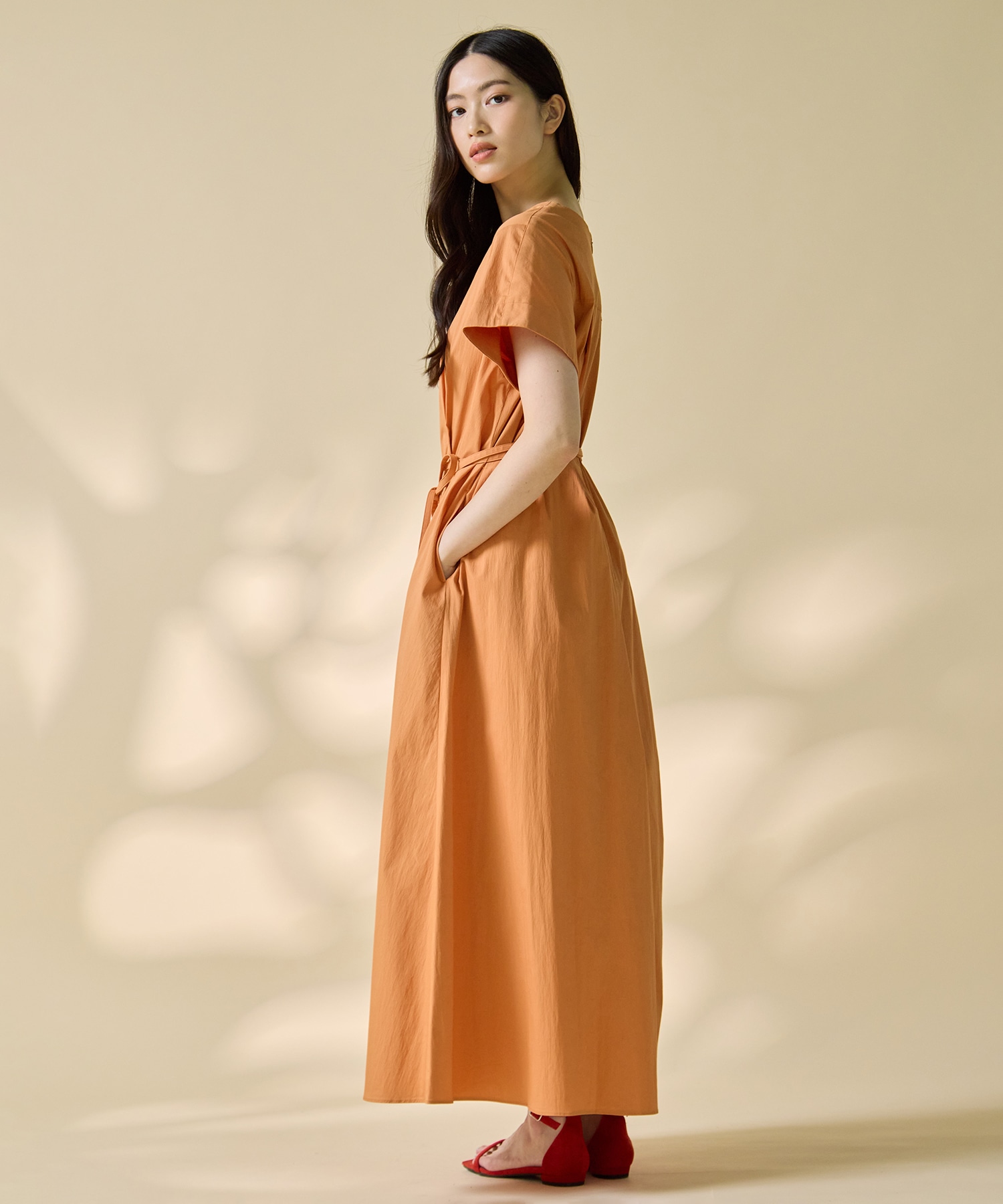 V-Neck Flare Dress STUDIOUS