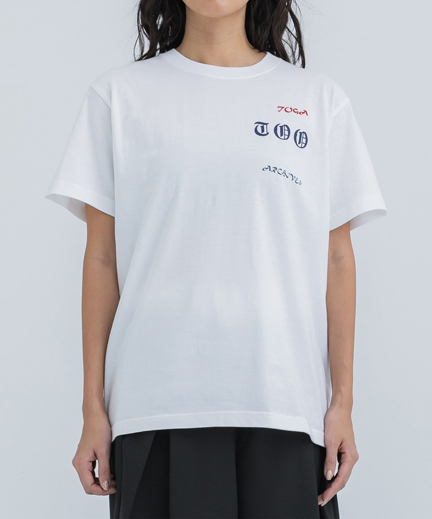 Print T-shirt(S WHITE): TOGA PULLA: WOMENS｜ STUDIOUS ONLINE公式 