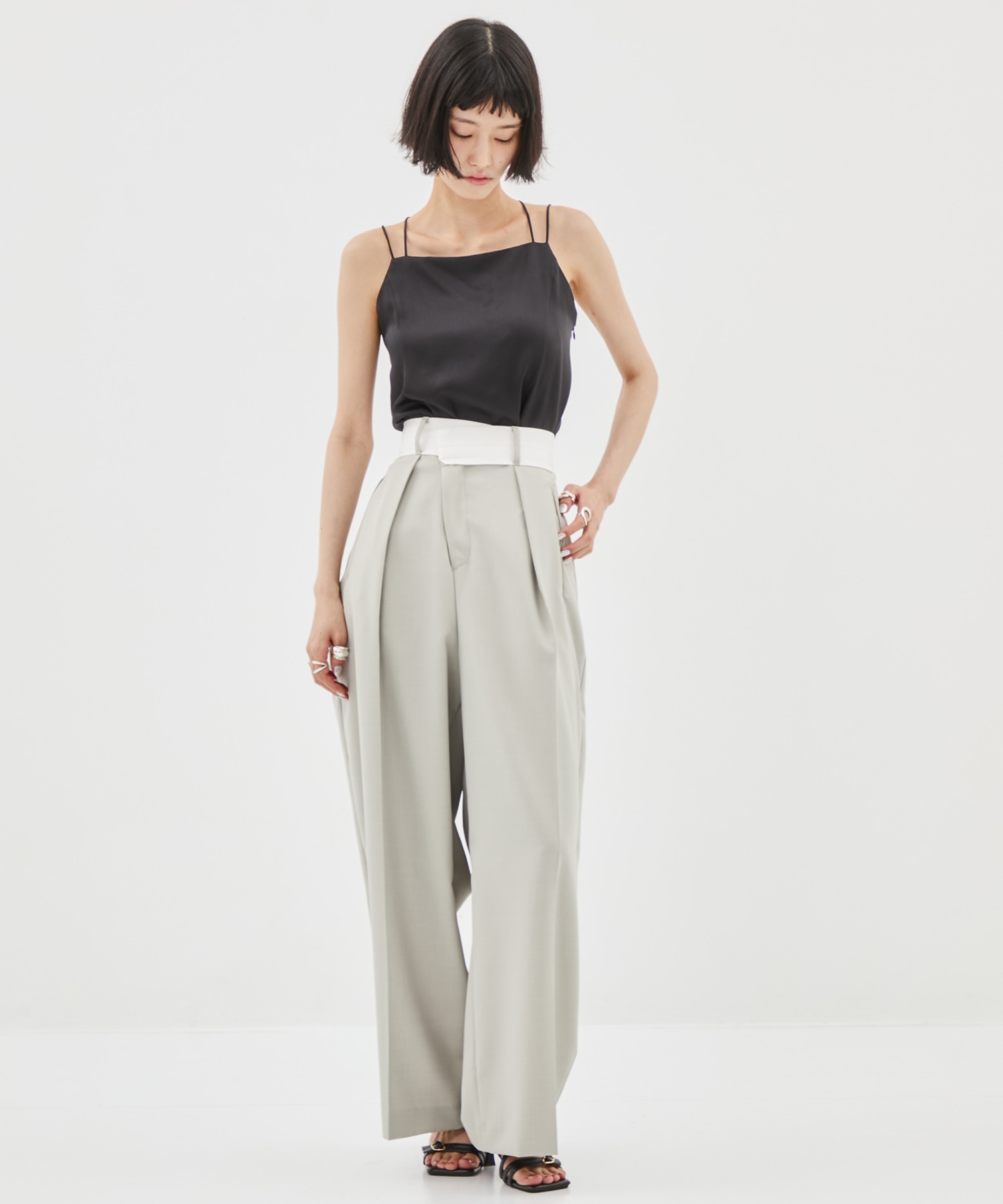 Asymmetric Front Trousers STUDIOUS