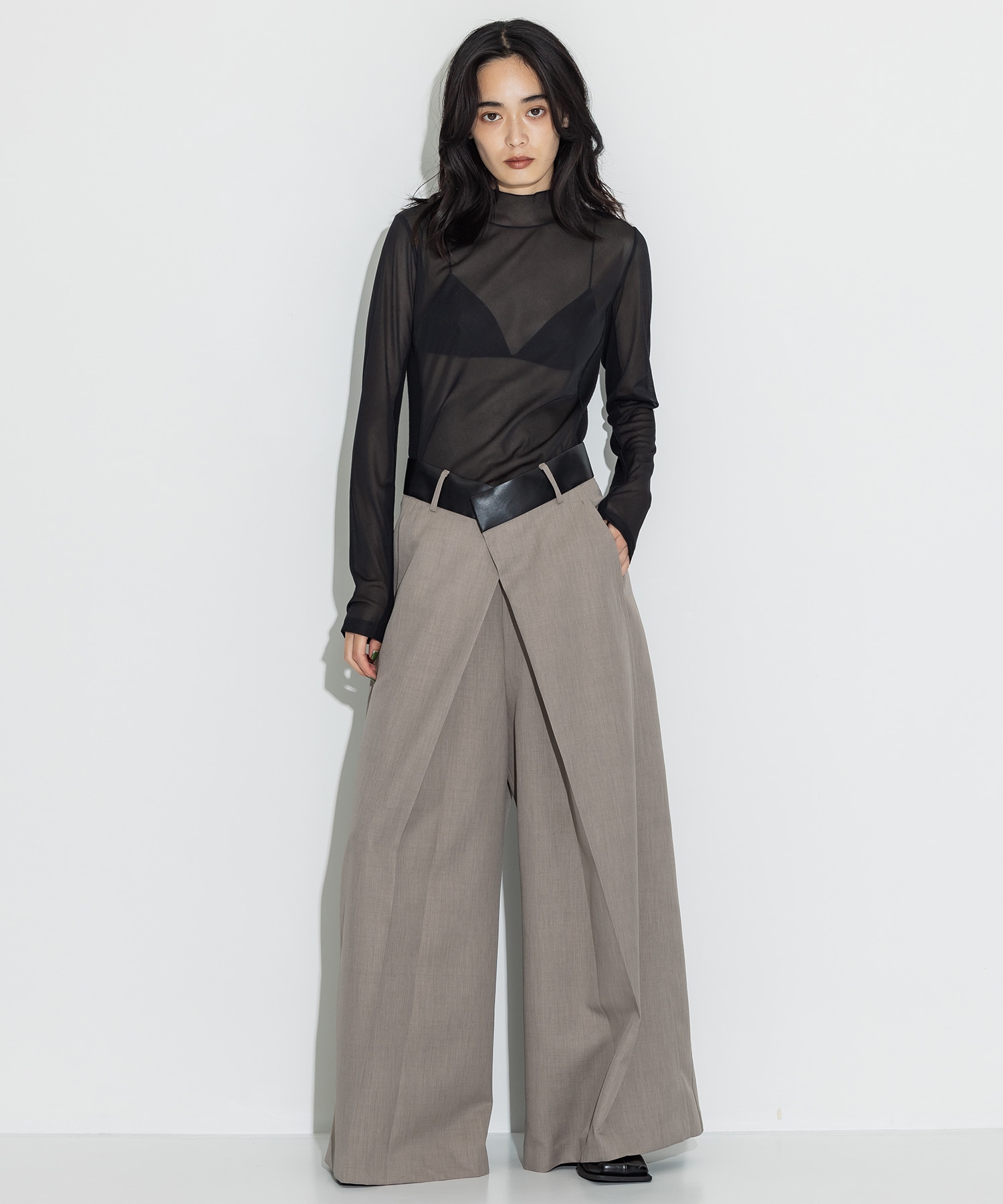 Leather Belted Trousers STUDIOUS