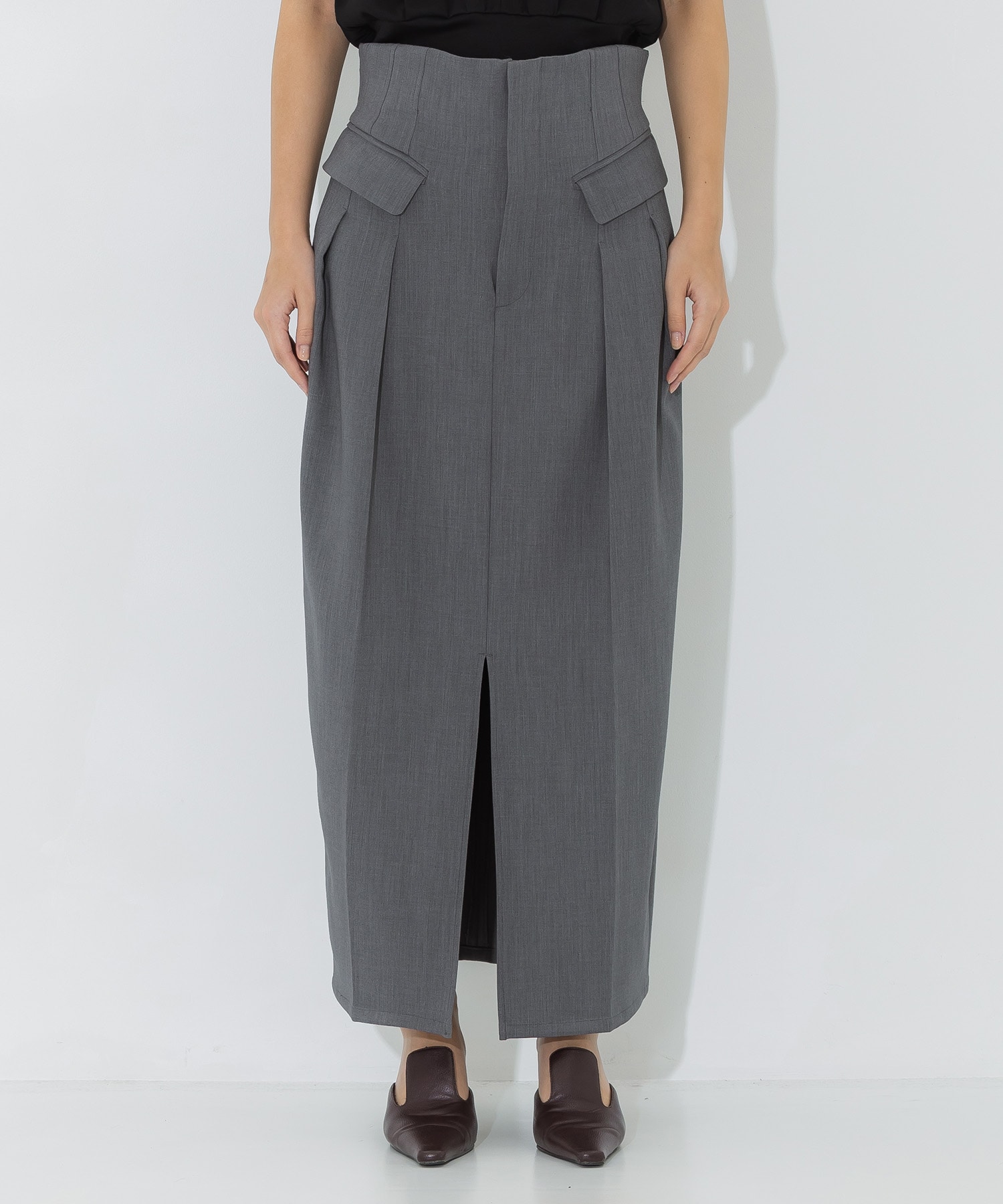 High Waist Tailored Skirt STUDIOUS