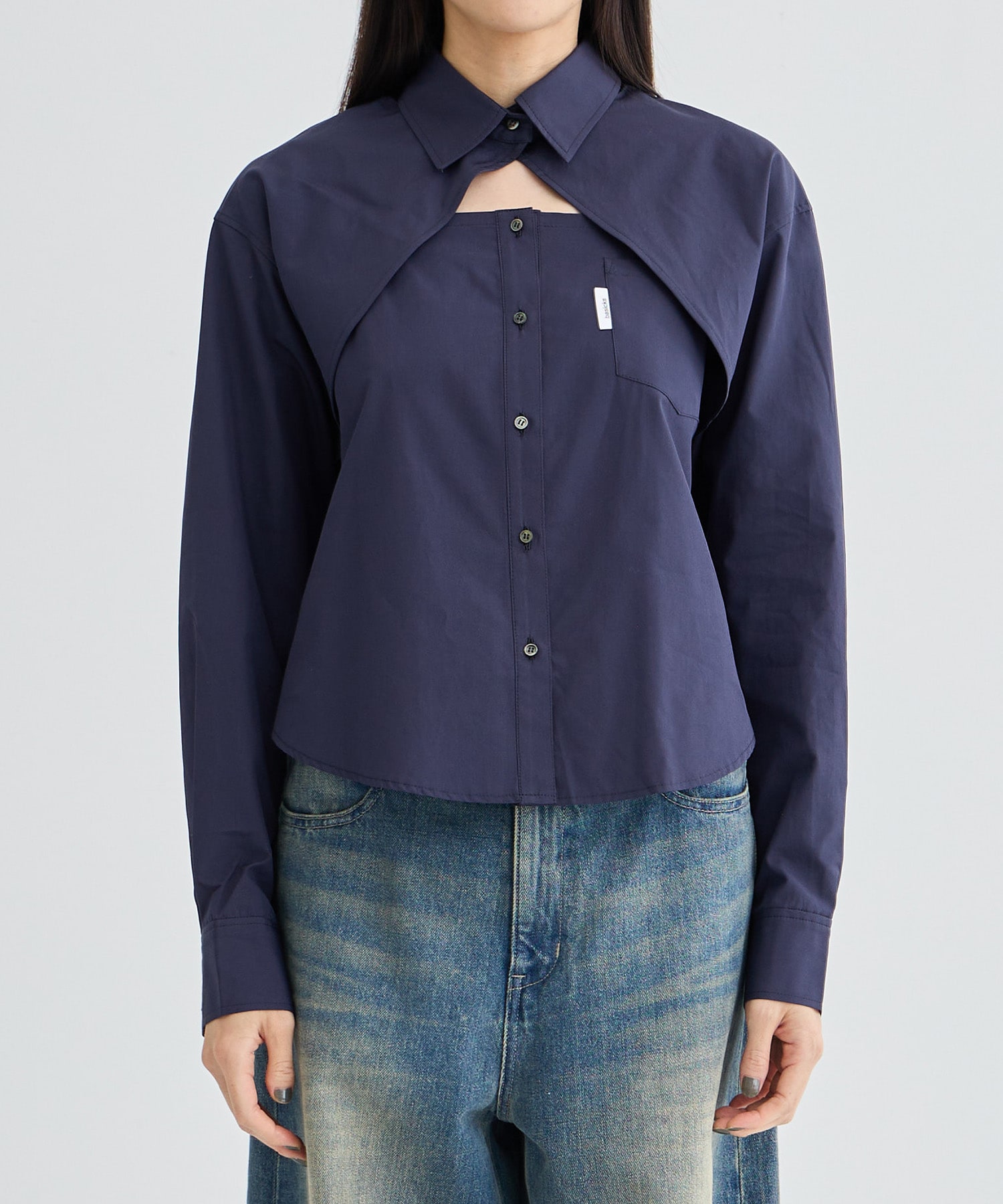 Cut-out Thomas Mason Shirt BASICKS