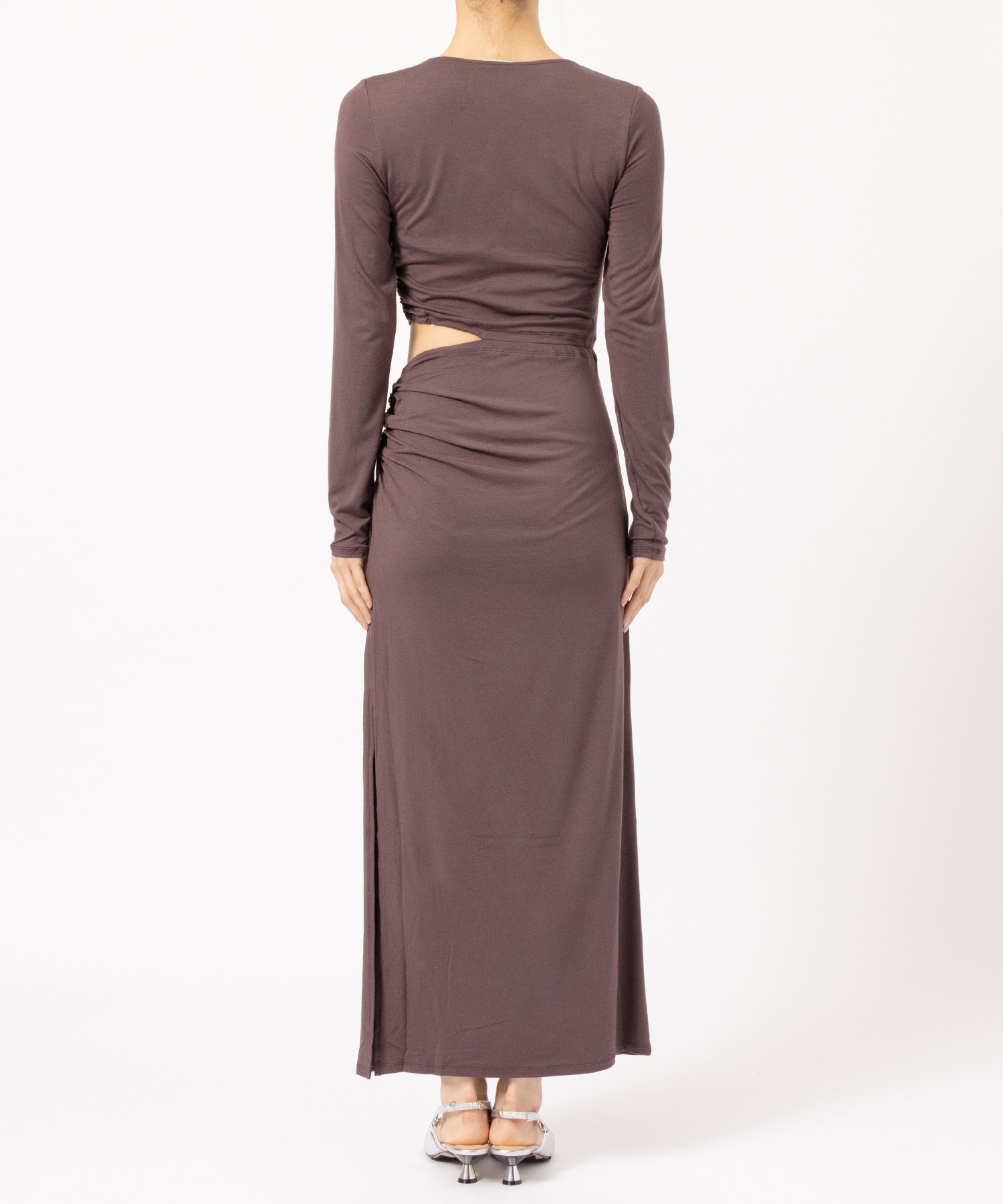 Collagen Side Slit Asymmetrical Dress determ