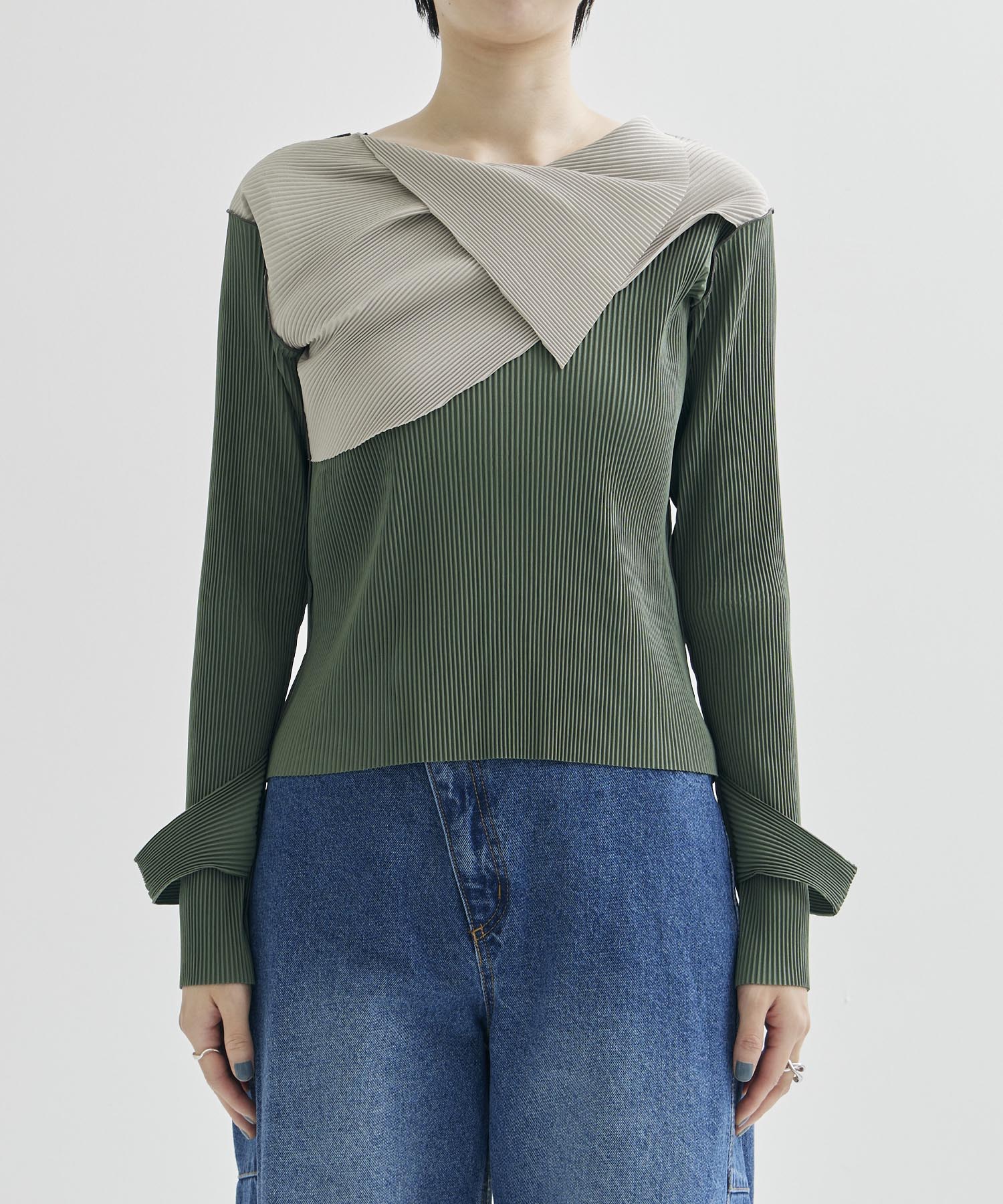 DRAPED NECK TOP kotohayokozawa