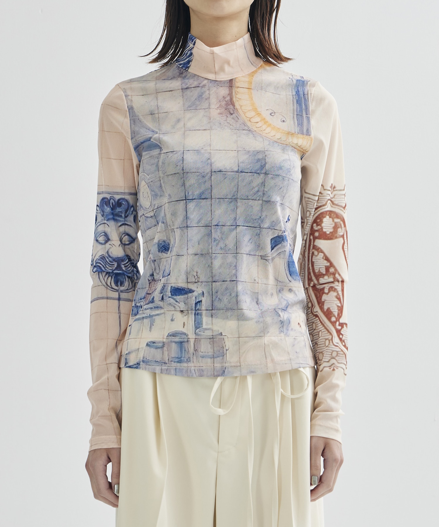 Graphic Mesh Top YOHEI OHNO