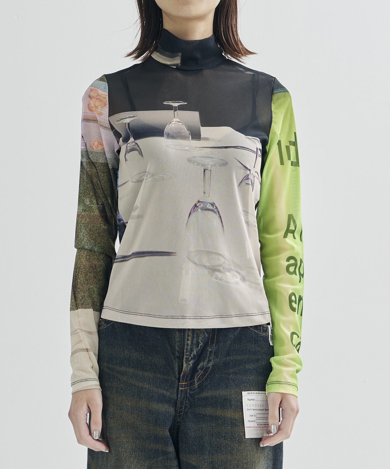 Graphic Mesh Top YOHEI OHNO