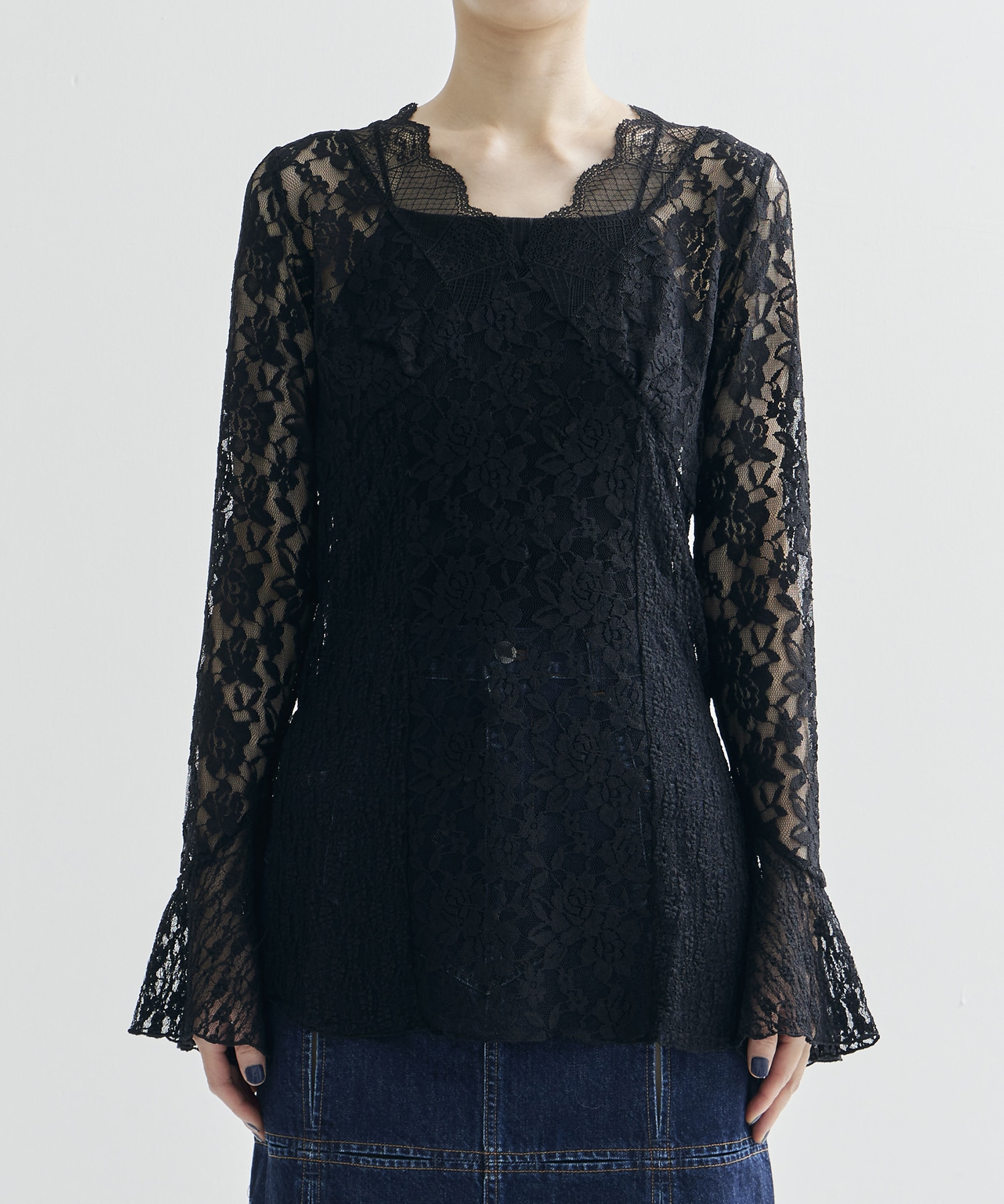 COMBINATION LACE TOP AMERI