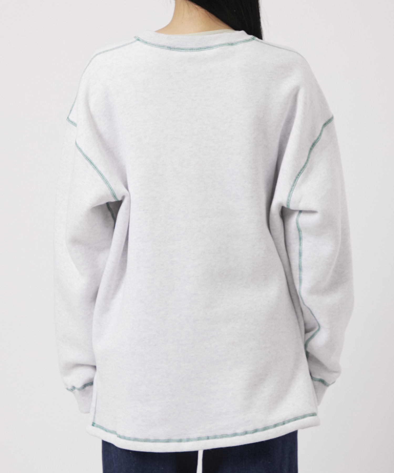 REVERSIBLE SLIT-NECK PULLOVER kotohayokozawa