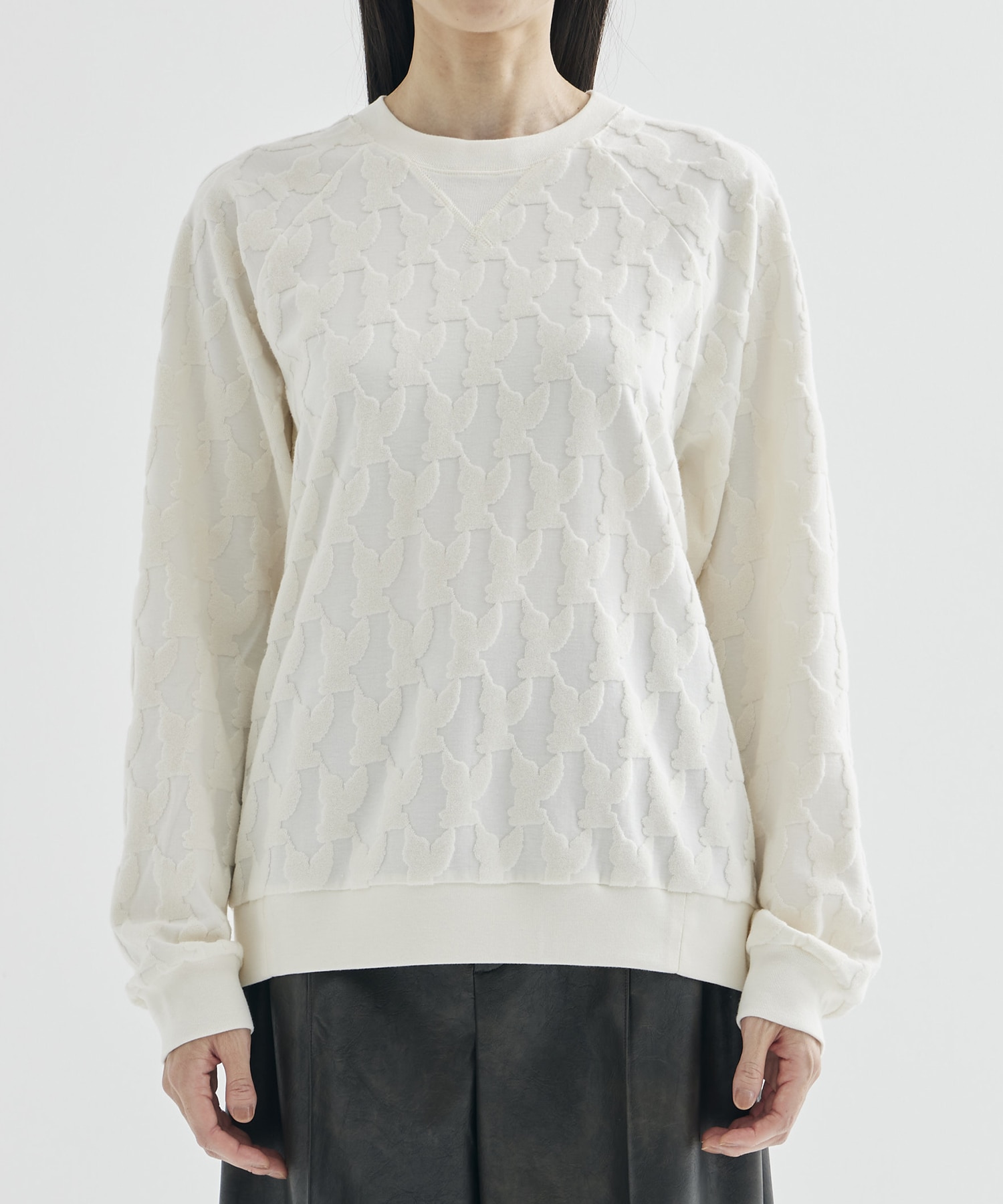 ANGEL PILE JACQUARD SWEATSHIRT MASU