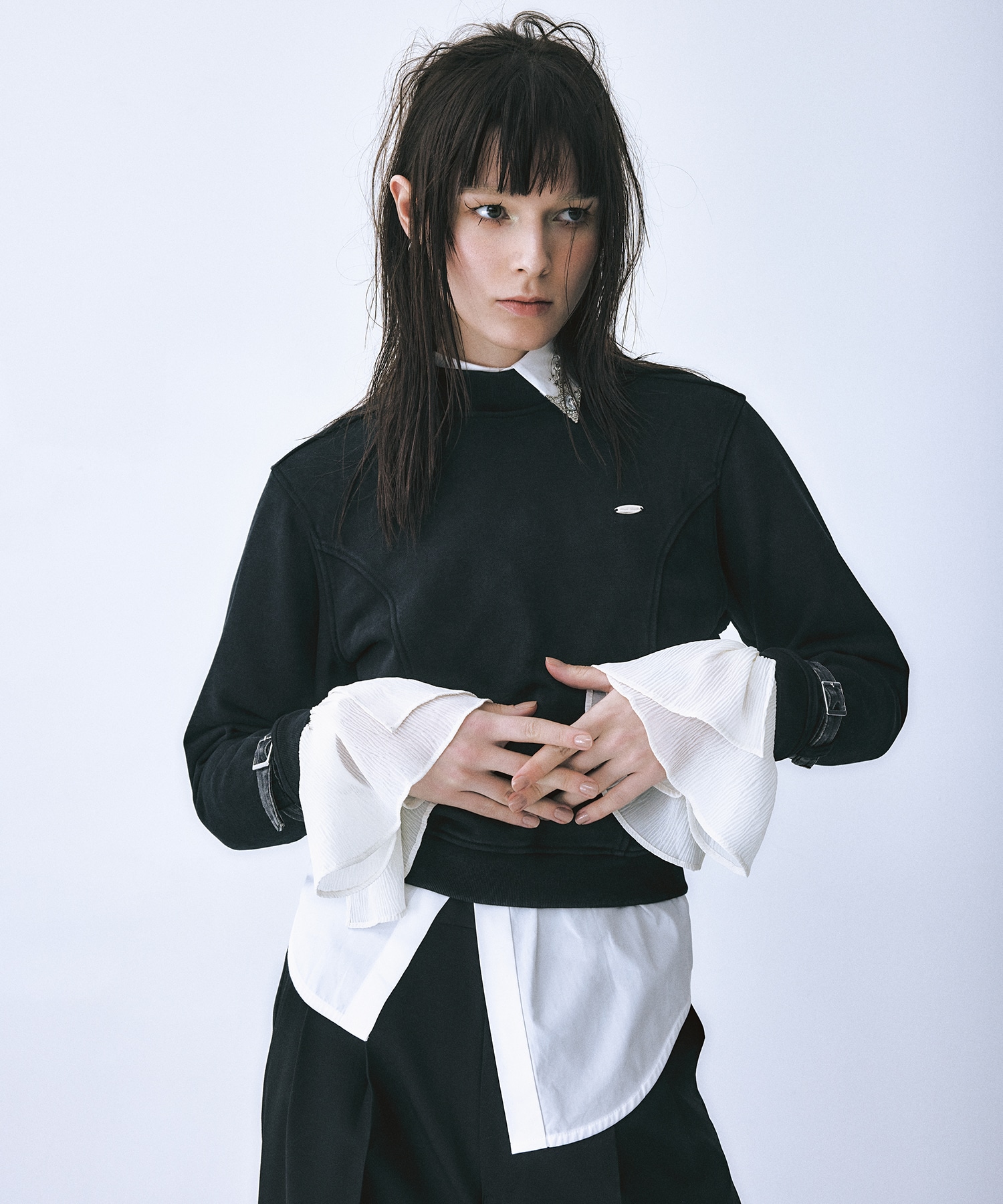 cuffs belted pullover tanakadaisuke