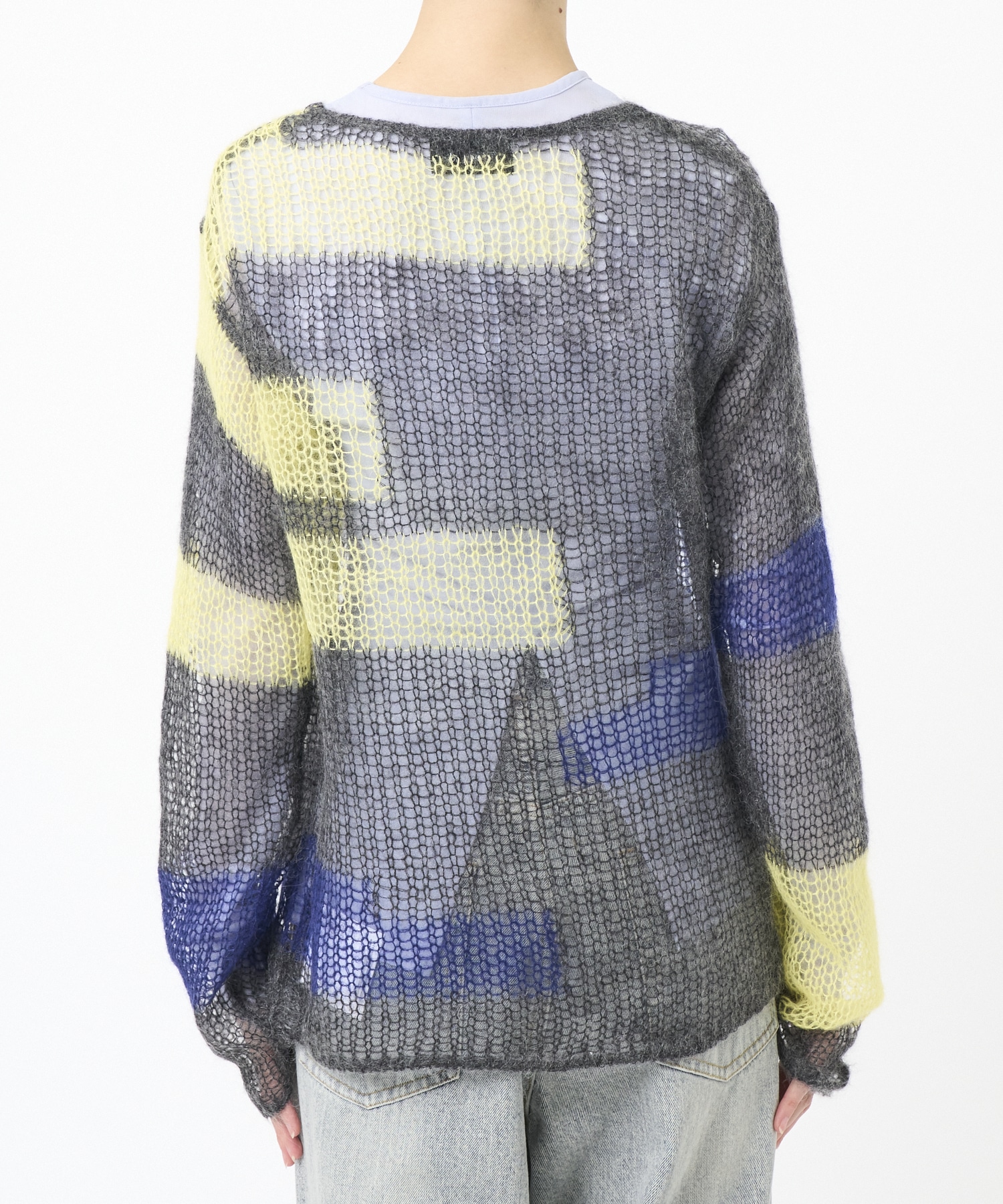 patchwork knit tops soduk