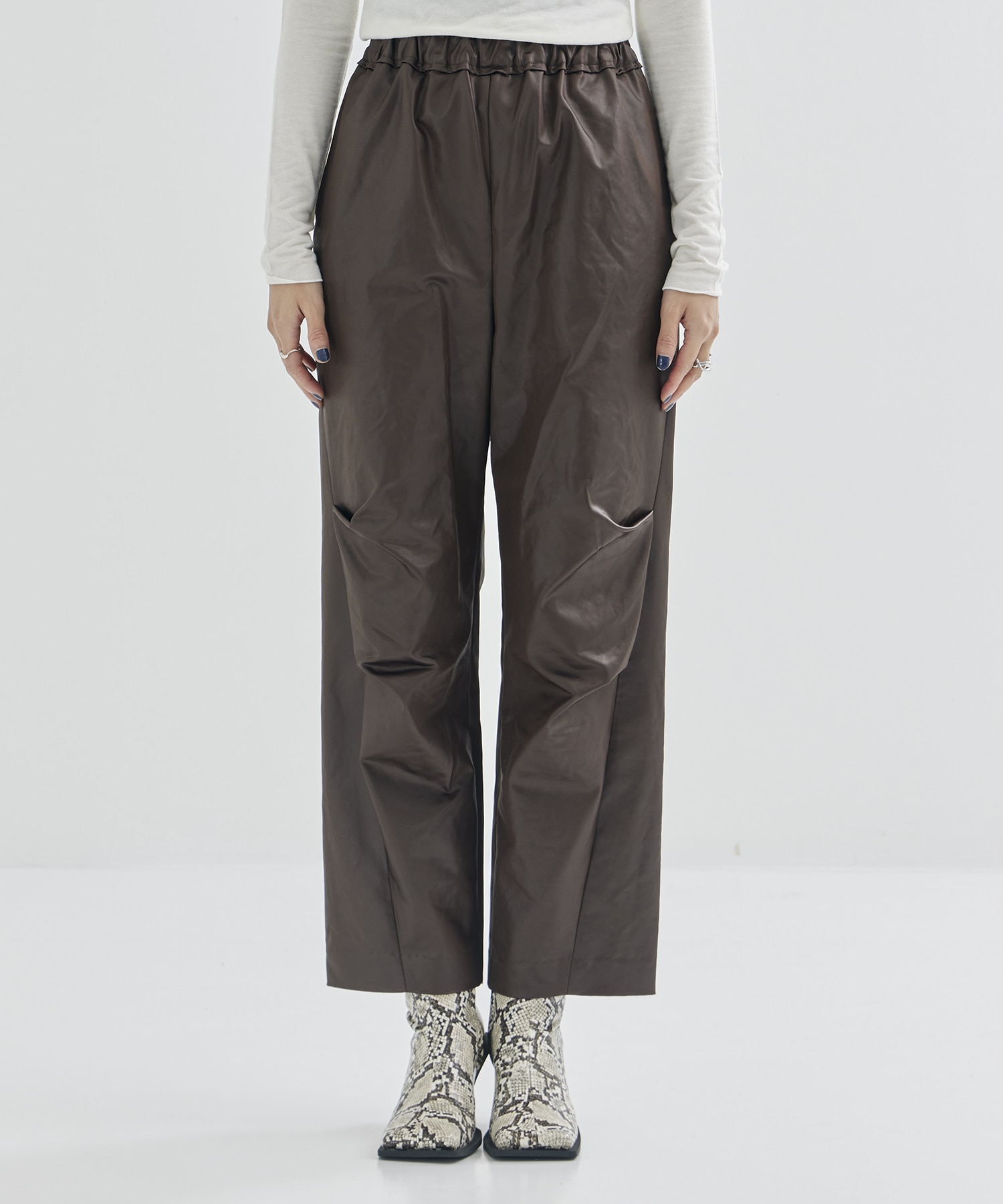 Leather touch trouser IIROT