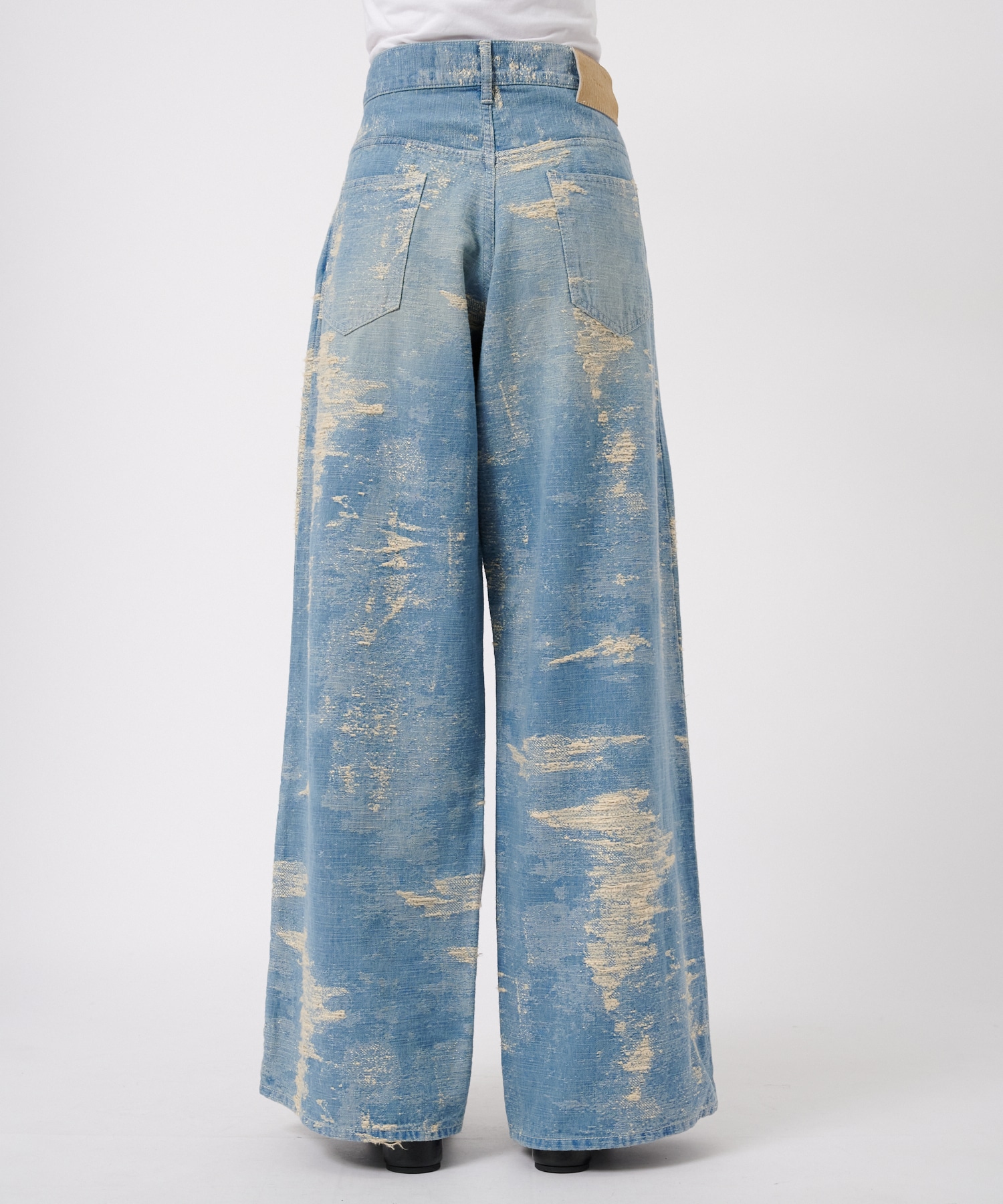 DENIM WIDE PANTS TAAKK