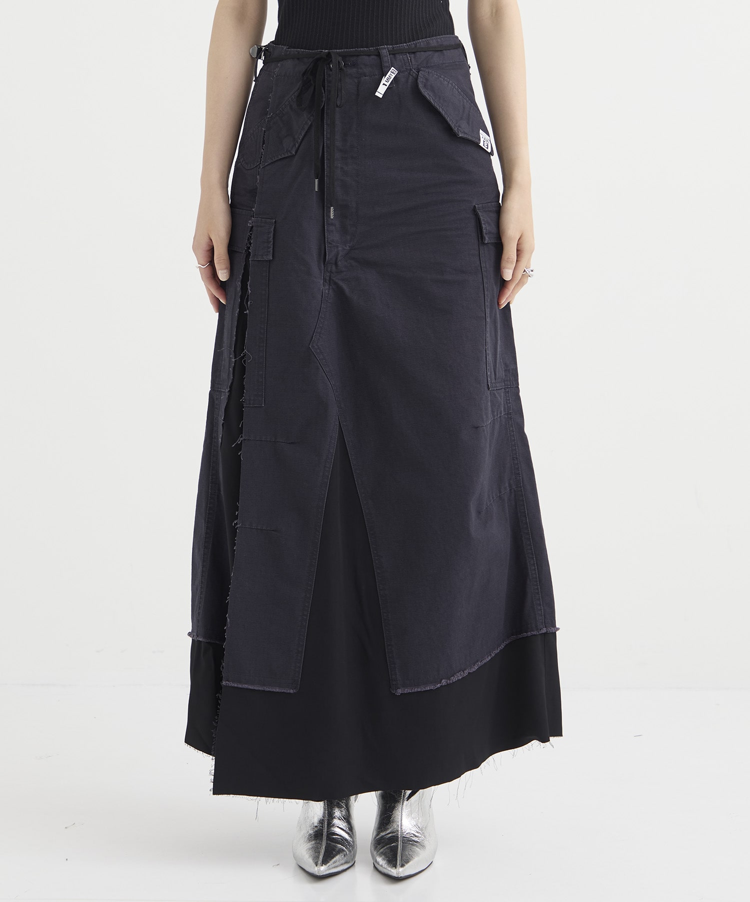 MILLITARY PANTS COMBINED SKIRT Maison MIHARA YASUHIRO