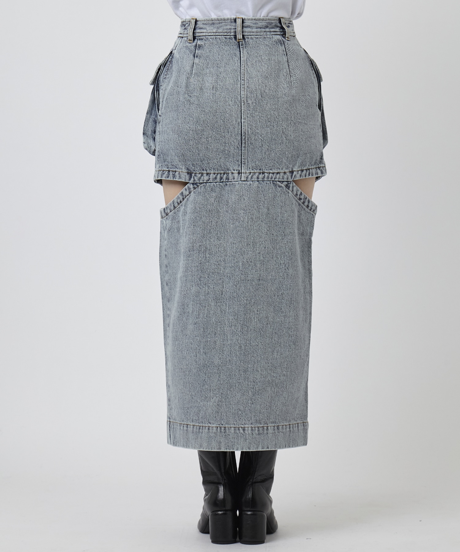 NOTCH WORK DENIM SKIRT THINGS THAT MATTER