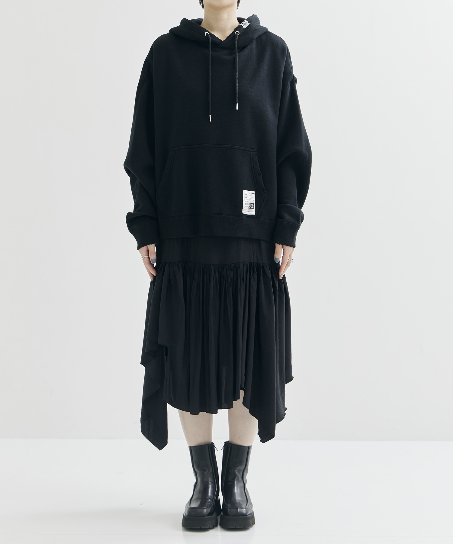 HOODIE COMBINED DRESS Maison MIHARA YASUHIRO