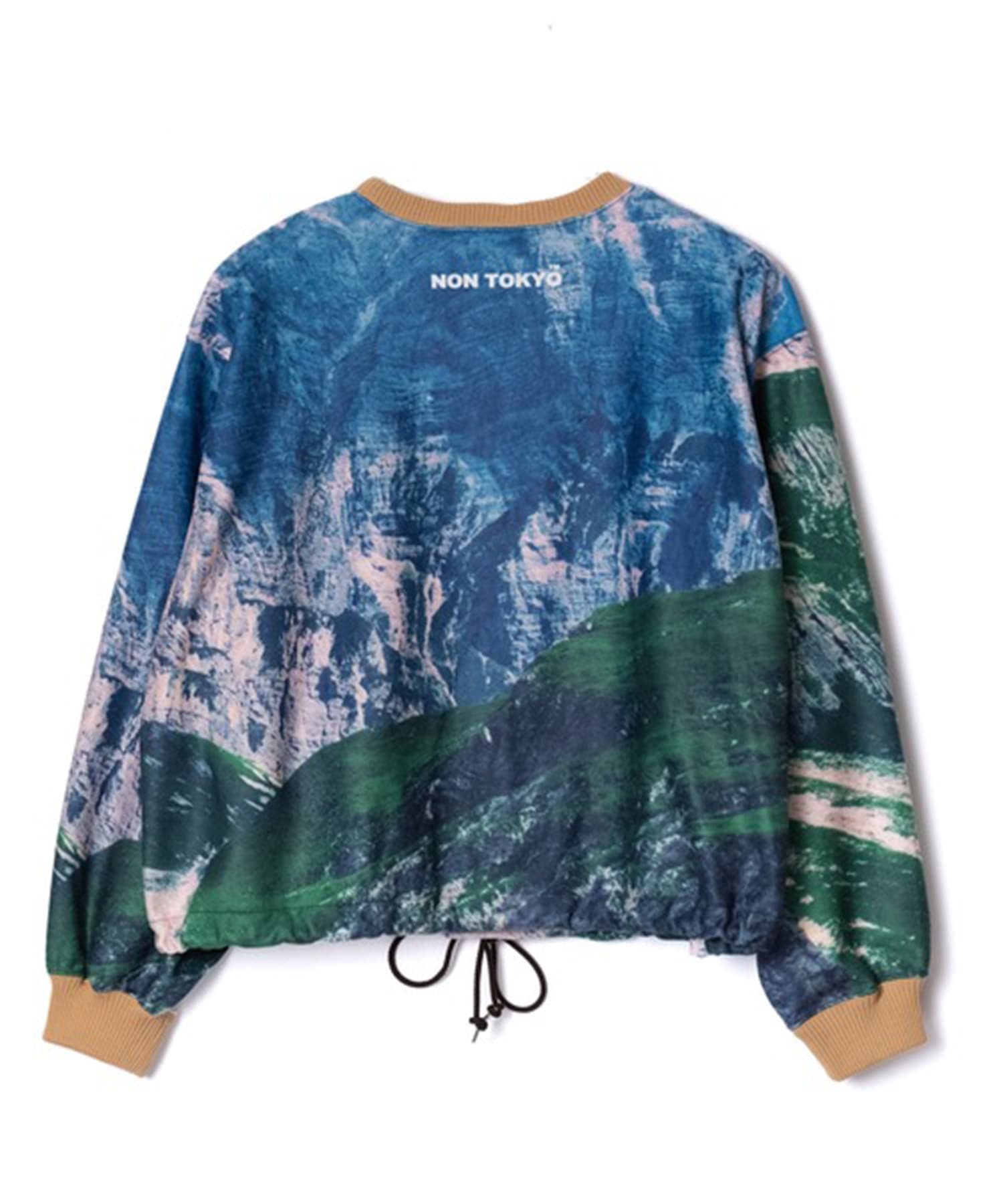 PRINT FLEECE PULLOVER NON TOKYO