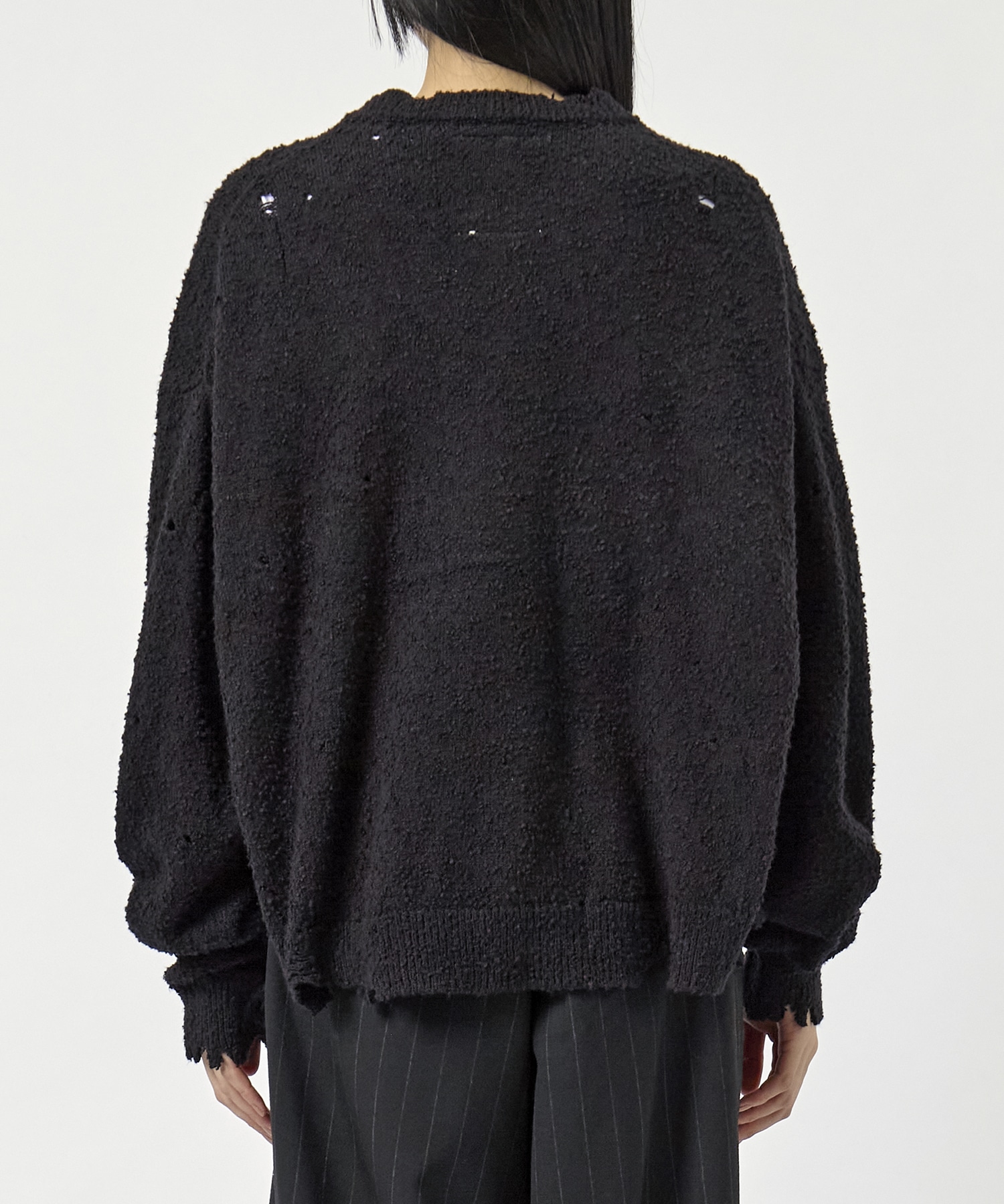 DISTRESSED KNIT PULLOVER Maison MIHARA YASUHIRO