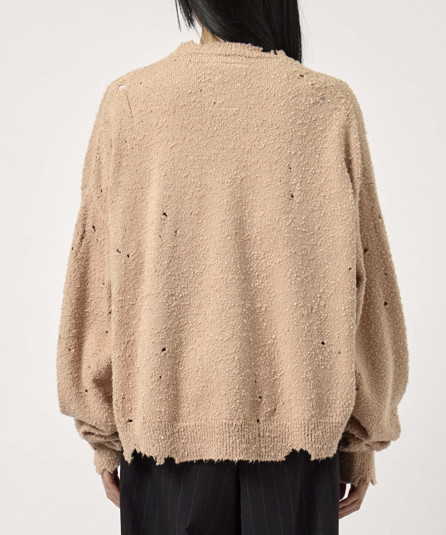 DISTRESSED KNIT PULLOVER Maison MIHARA YASUHIRO