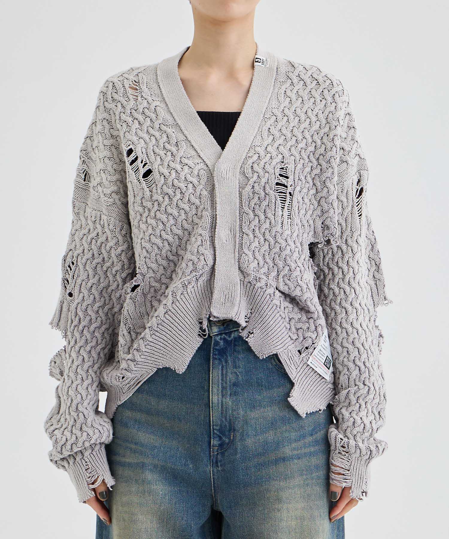 SUNFADED KNIT CARDIGAN Maison MIHARA YASUHIRO